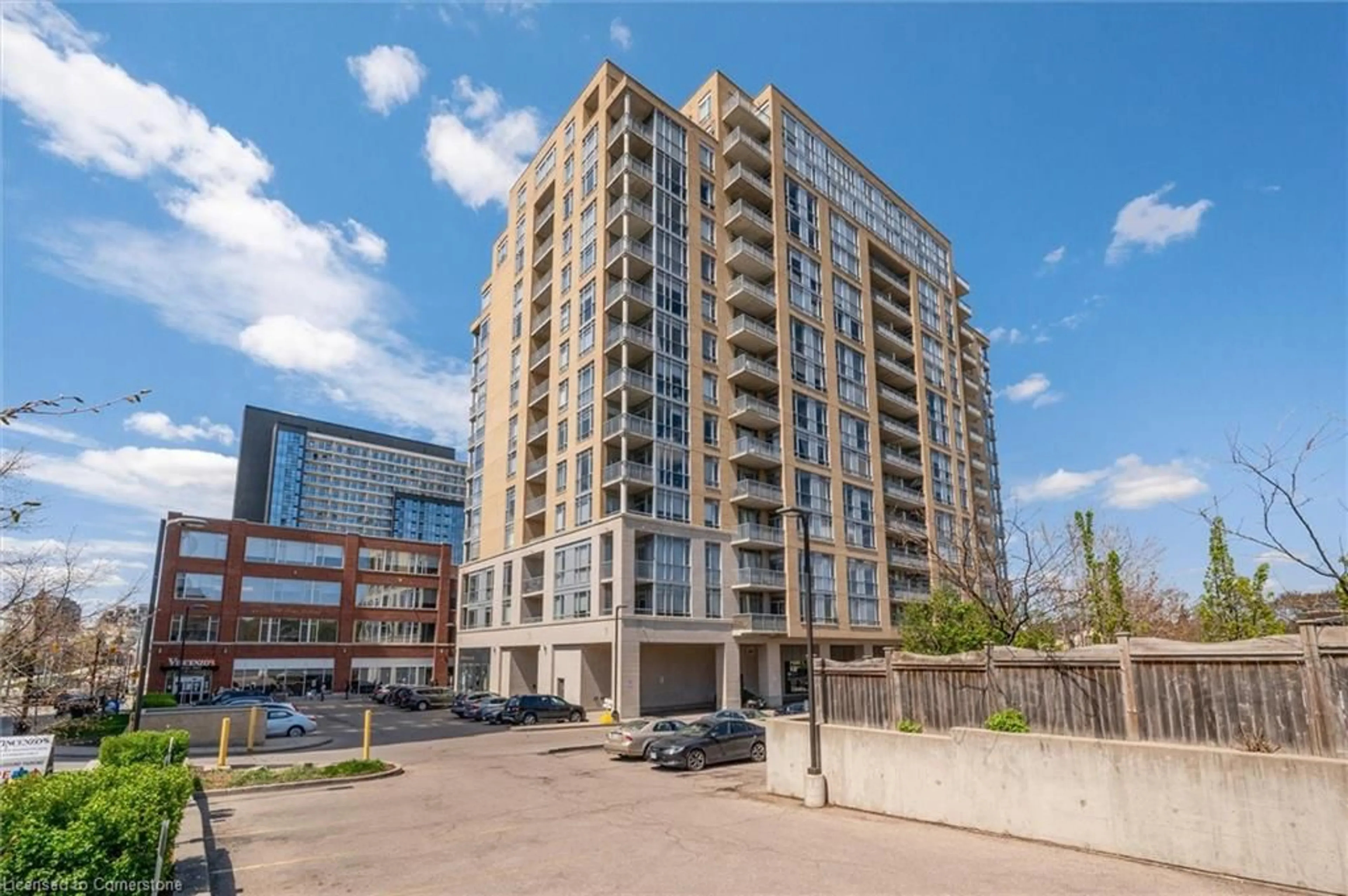 A pic from outside/outdoor area/front of a property/back of a property/a pic from drone, building for 191 King St #313, Waterloo Ontario N2J 1R1