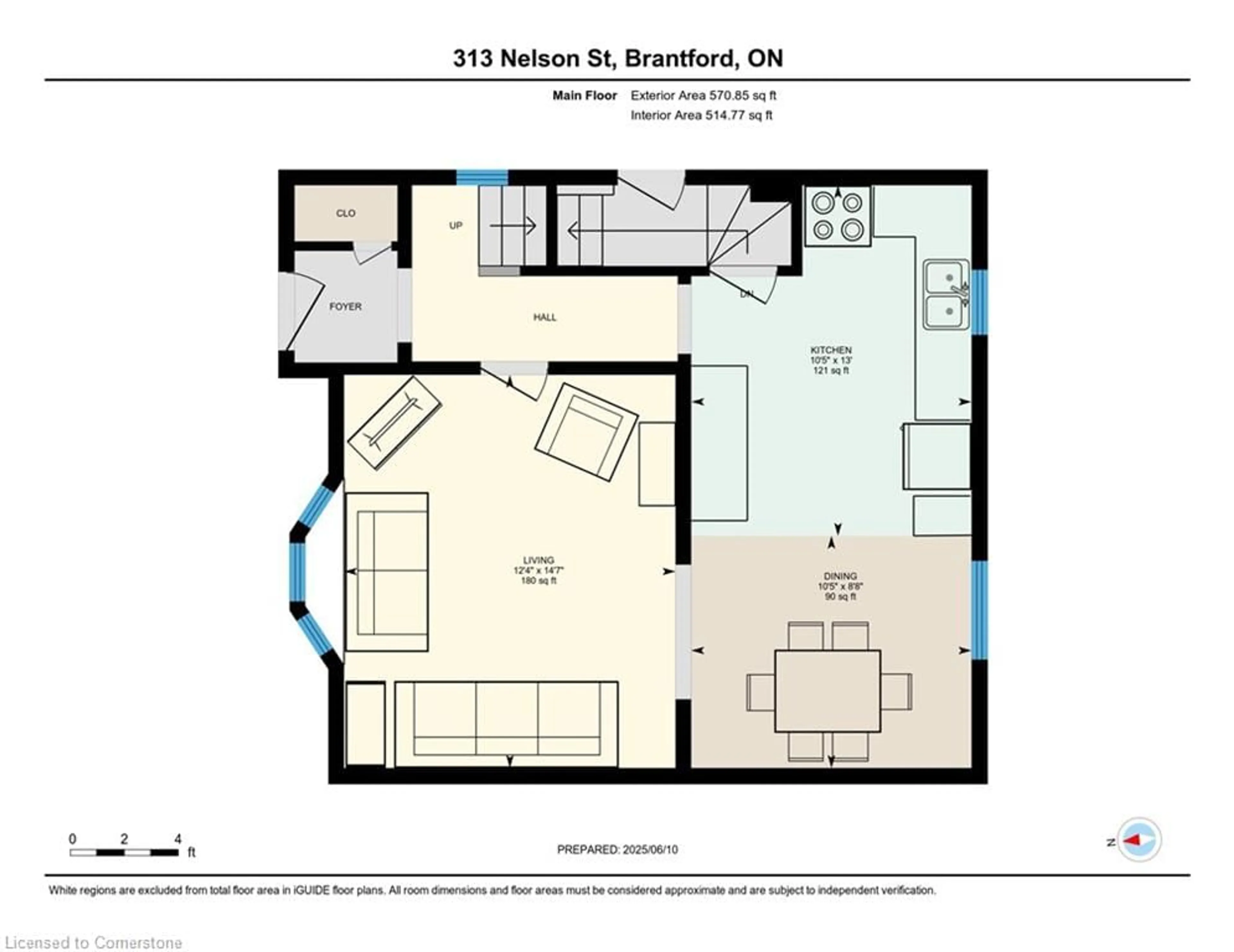 Floor plan for 313 Nelson St, Brantford Ontario N3S 4E2