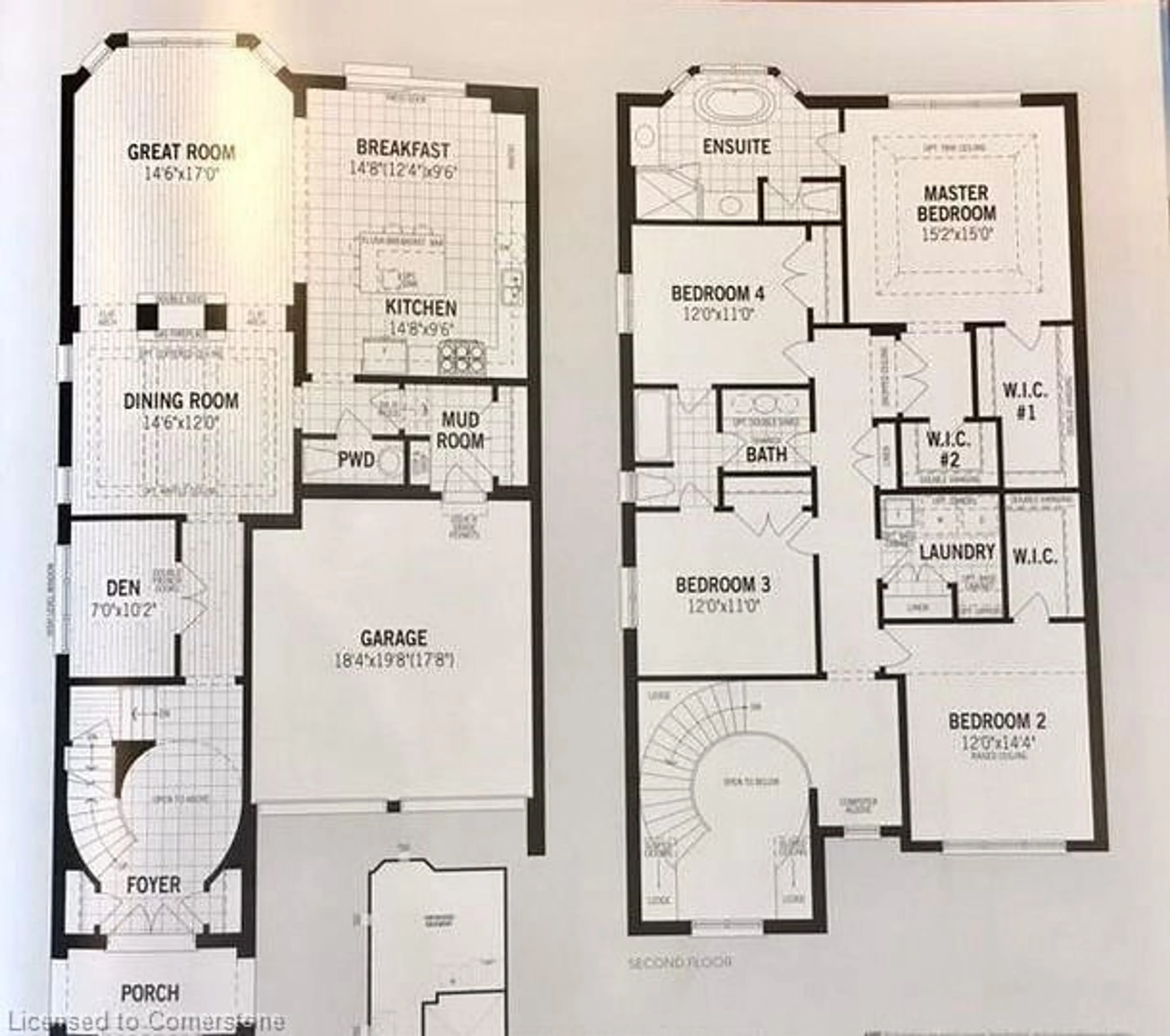 Floor plan for 295 Ironside Dr, Oakville Ontario L6M 1R1