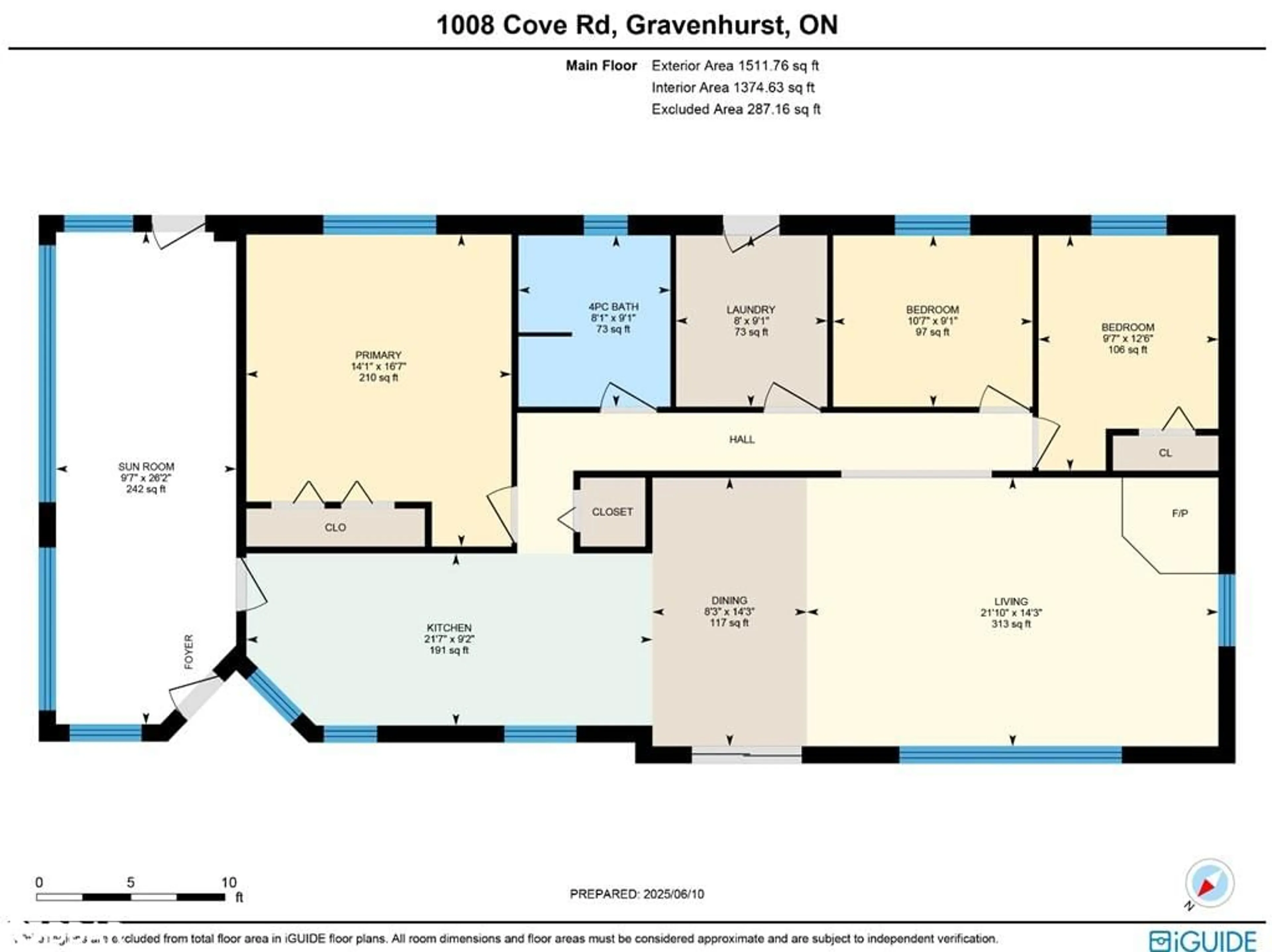 Floor plan for 1008 Cove Rd, Gravenhurst Ontario P0E 1G0