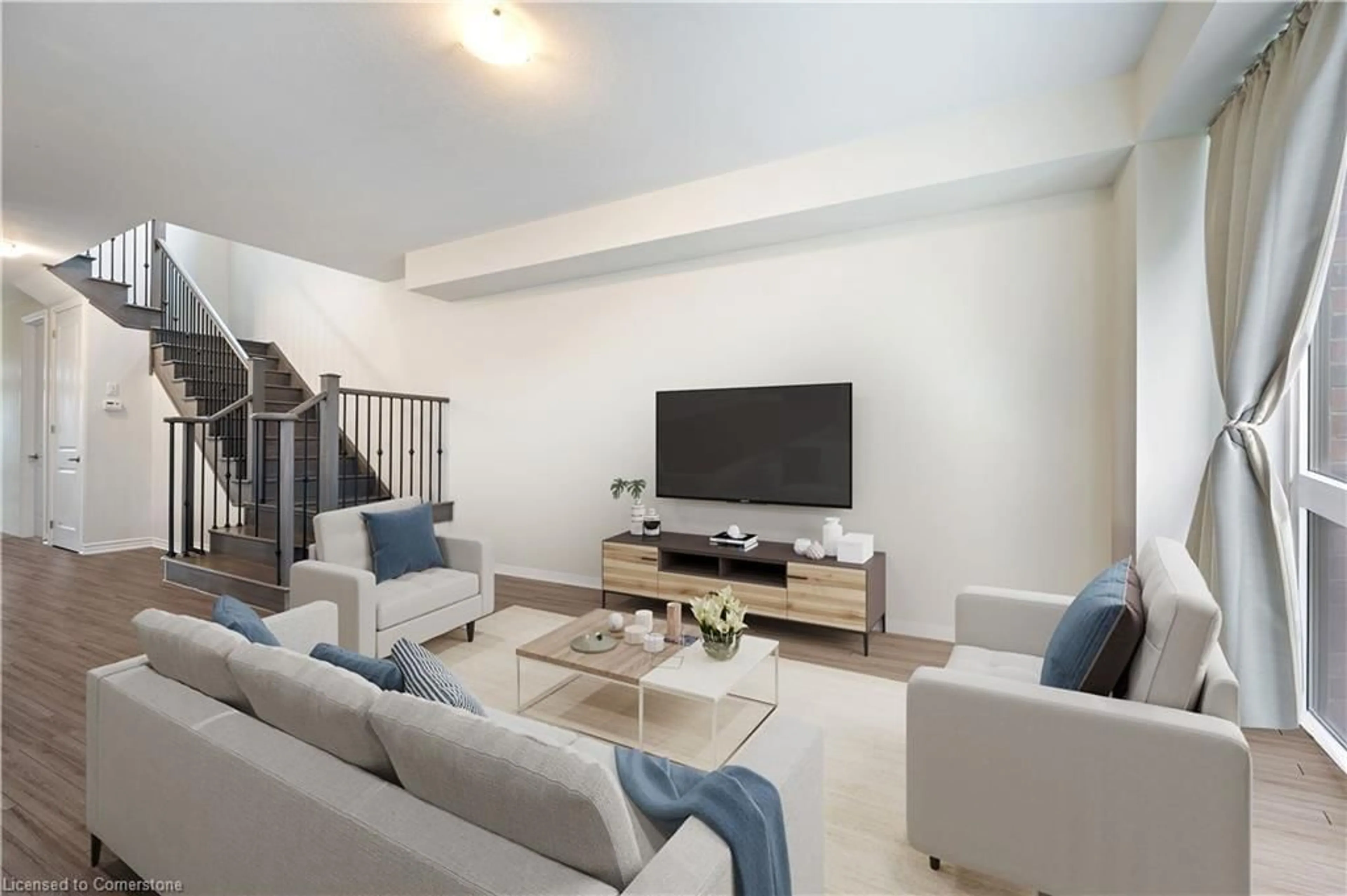 Living room with furniture, unknown for 61 Vanilla Trail, Thorold Ontario L2V 0L3