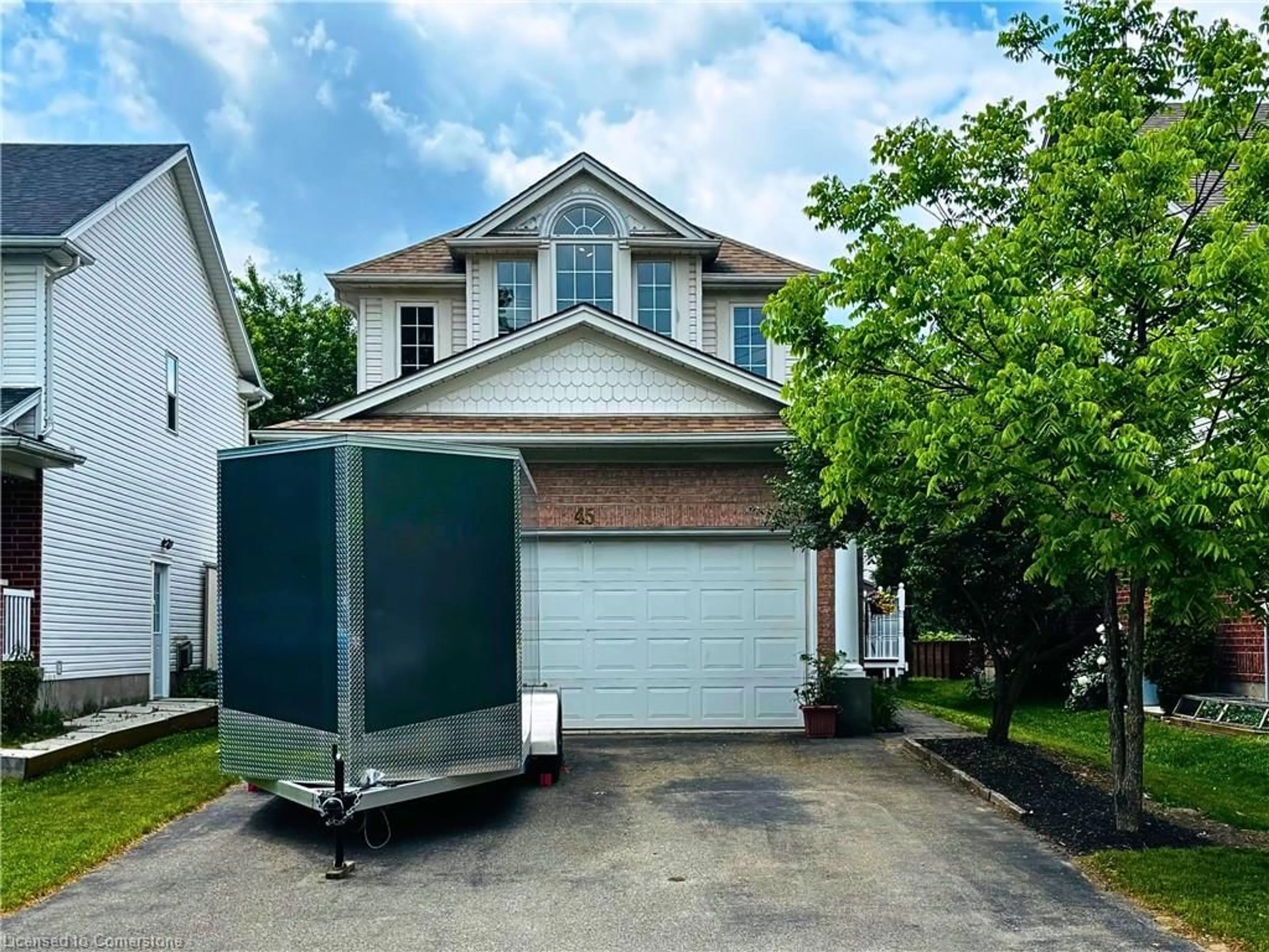 Home with vinyl exterior material, street for 45 Bancroft St, Kitchener Ontario N2A 4E4