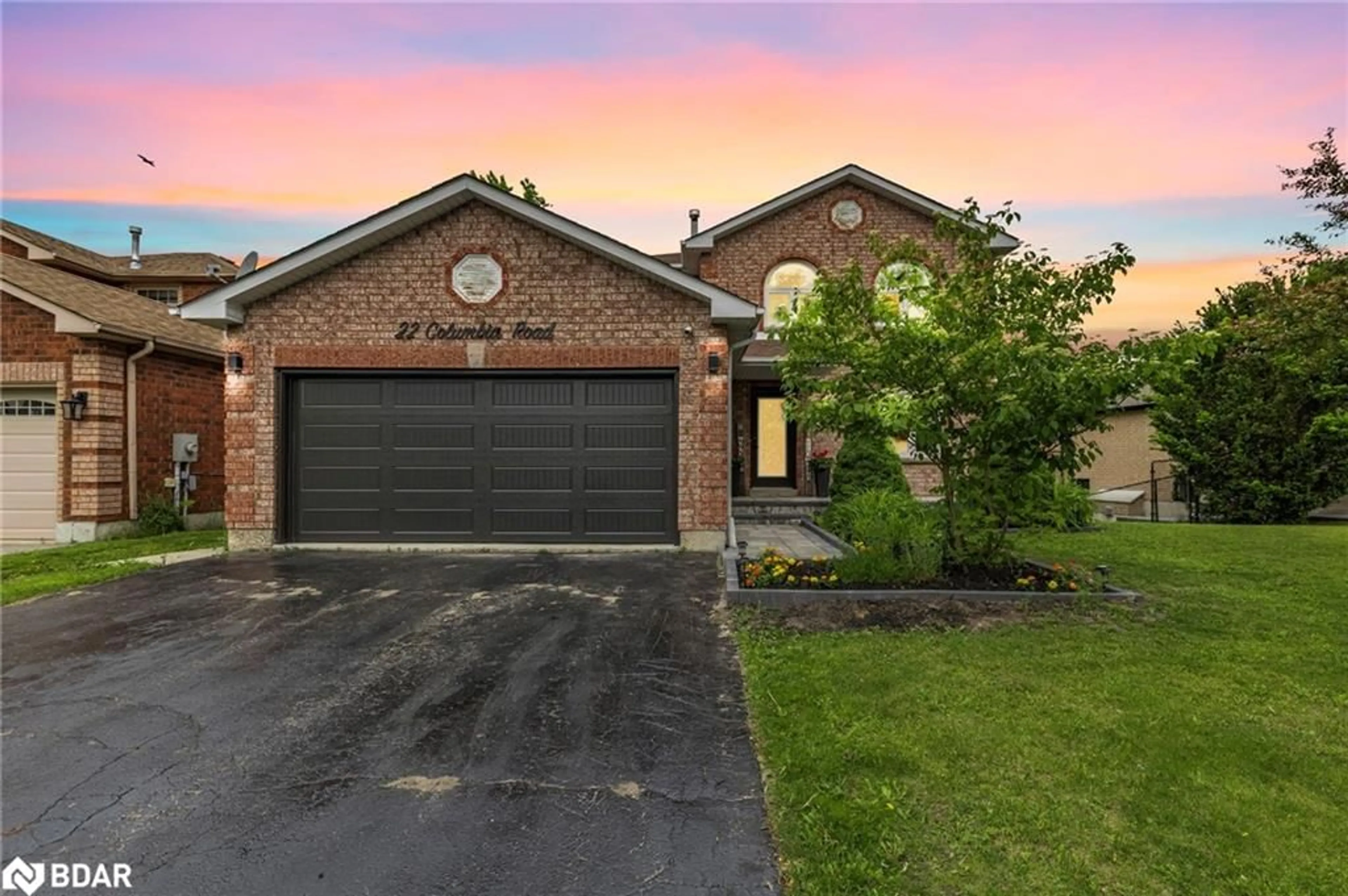 Home with brick exterior material, street for 22 Columbia Rd, Barrie Ontario L4N 8C7