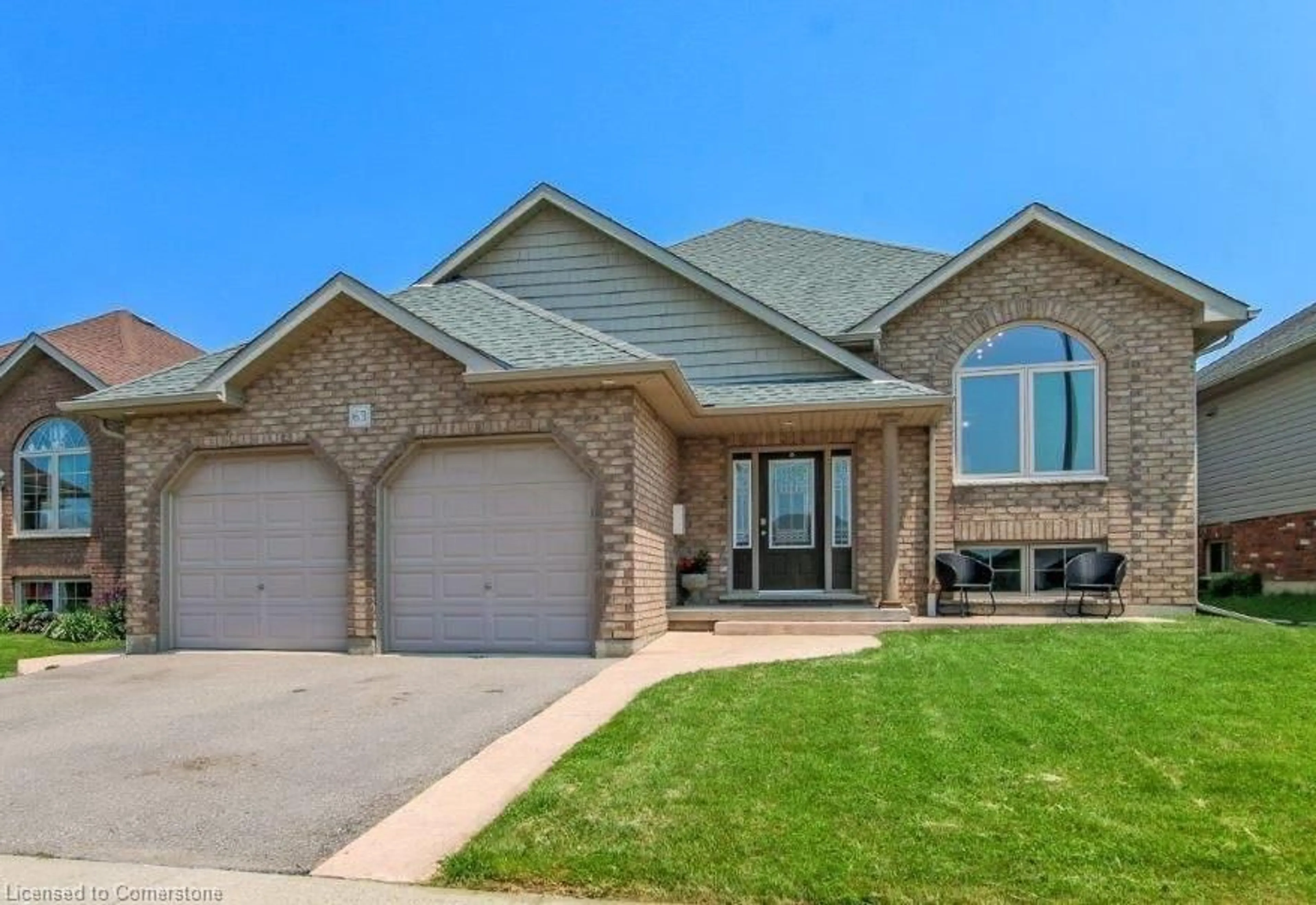 Home with brick exterior material, street for 63 Redbud Cres, Simcoe Ontario N3Y 0B8