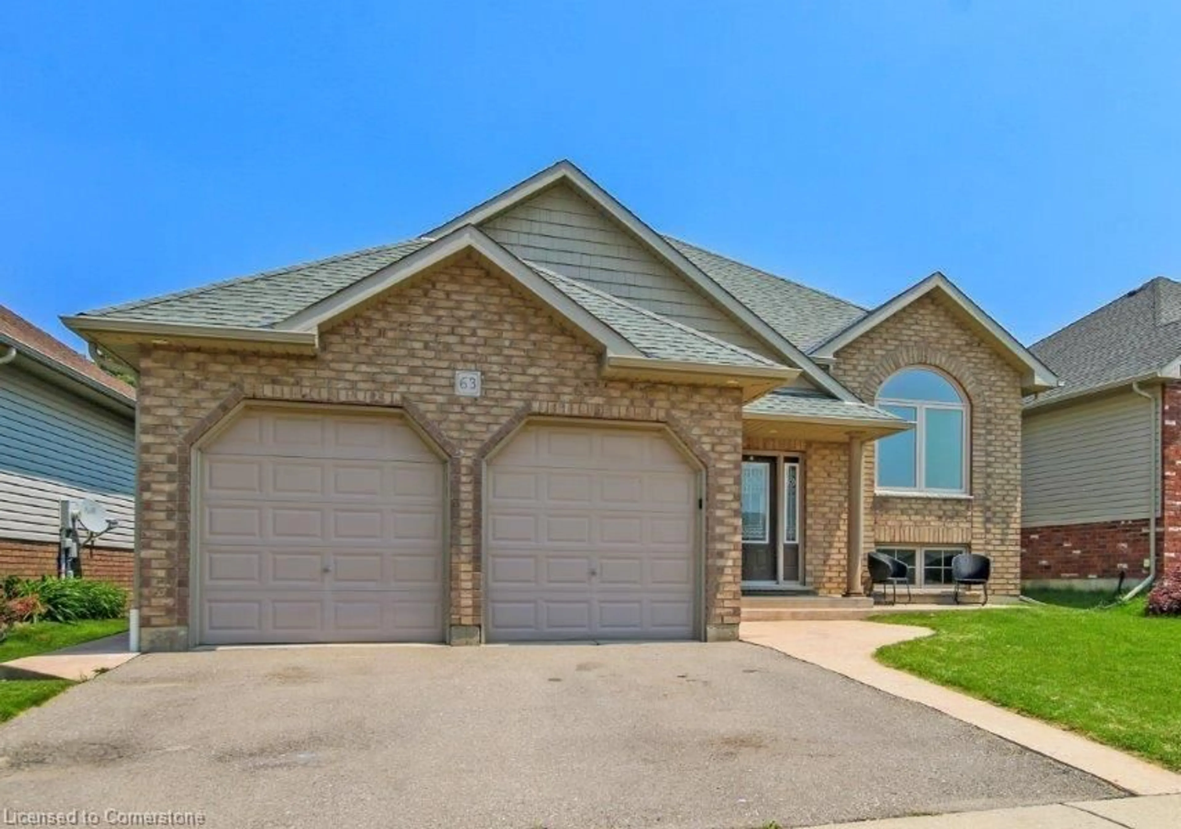 Home with brick exterior material, street for 63 Redbud Cres, Simcoe Ontario N3Y 0B8