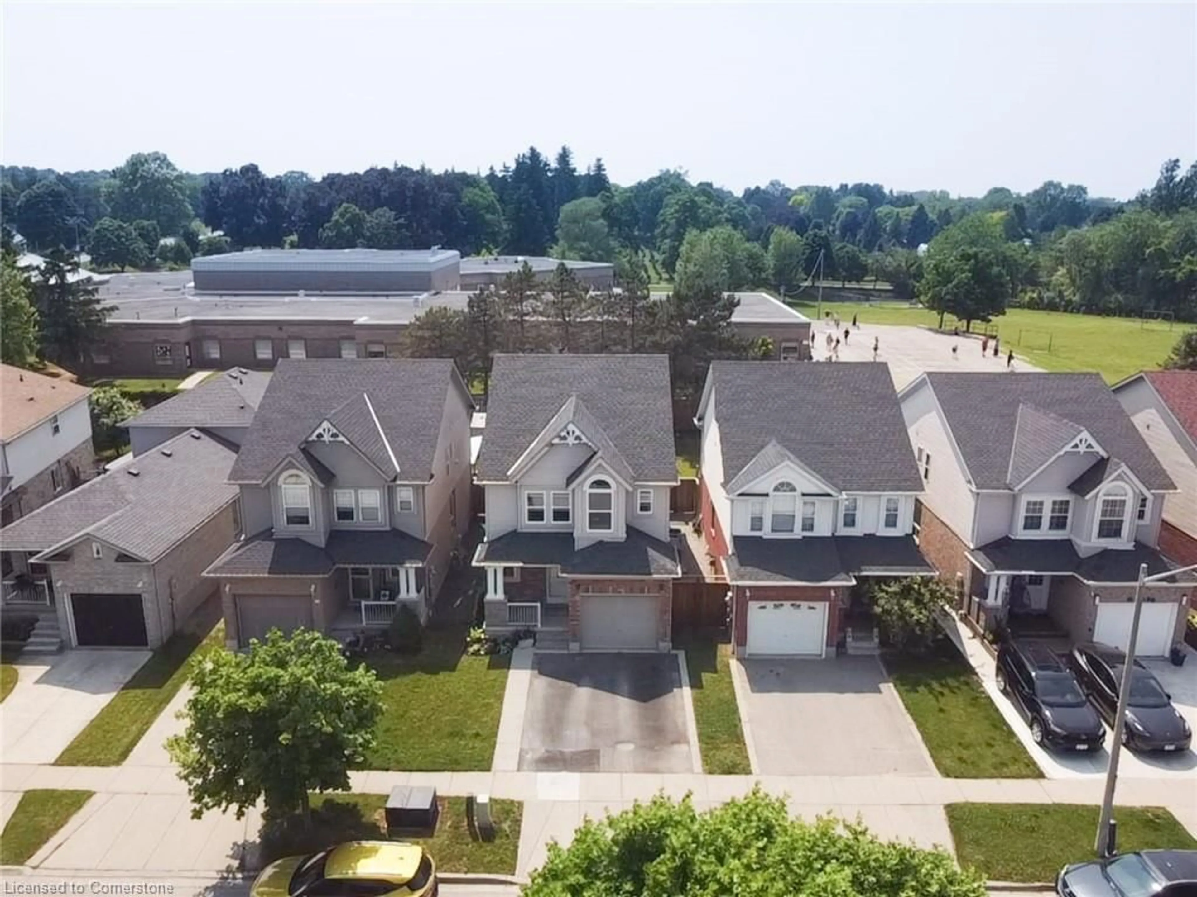 A pic from outside/outdoor area/front of a property/back of a property/a pic from drone, street for 76 Gees Way, Cambridge Ontario N3C 4M5