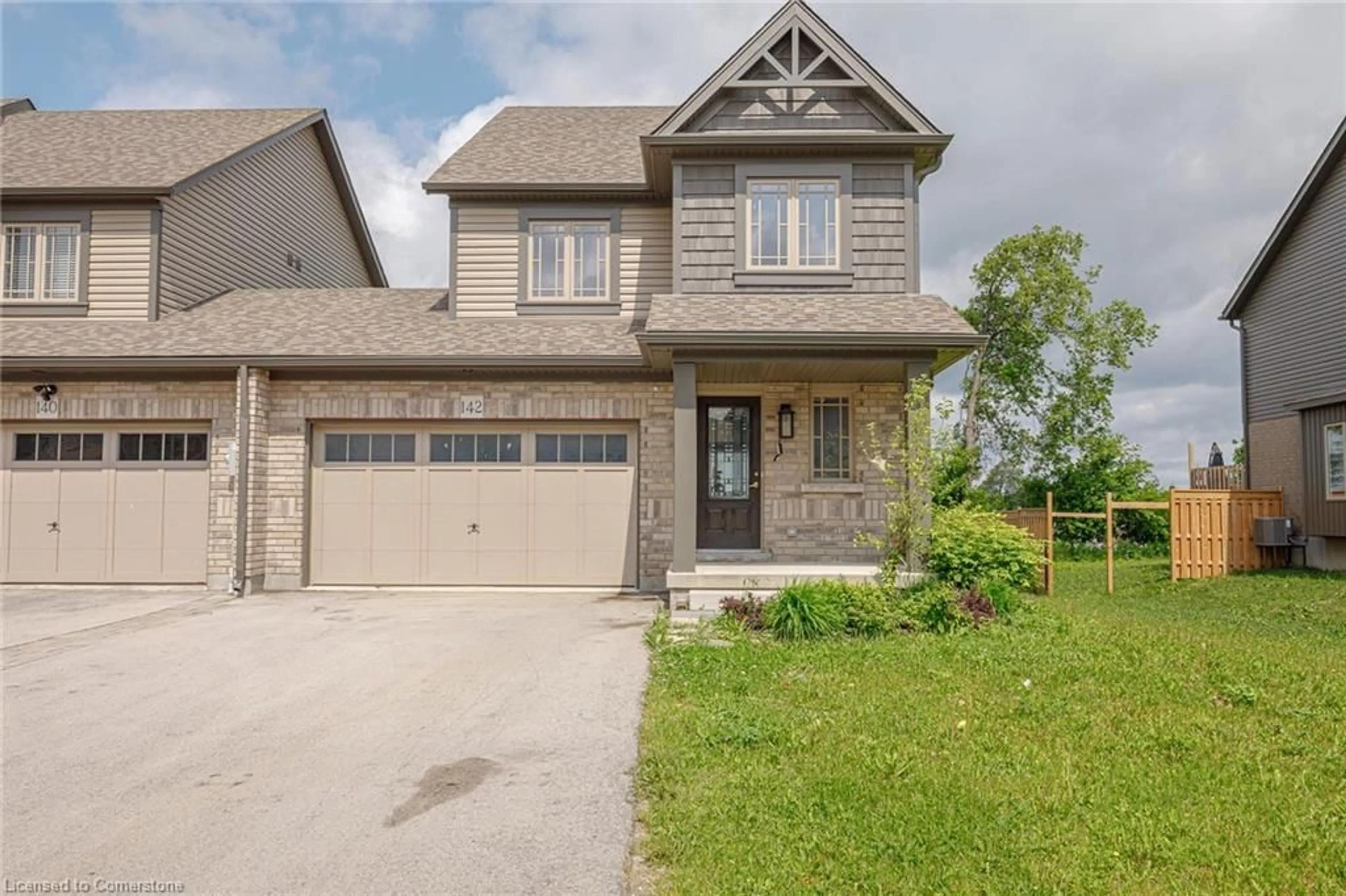 Home with brick exterior material, street for 142 Stonebrook Way, Markdale Ontario N0C 1H0