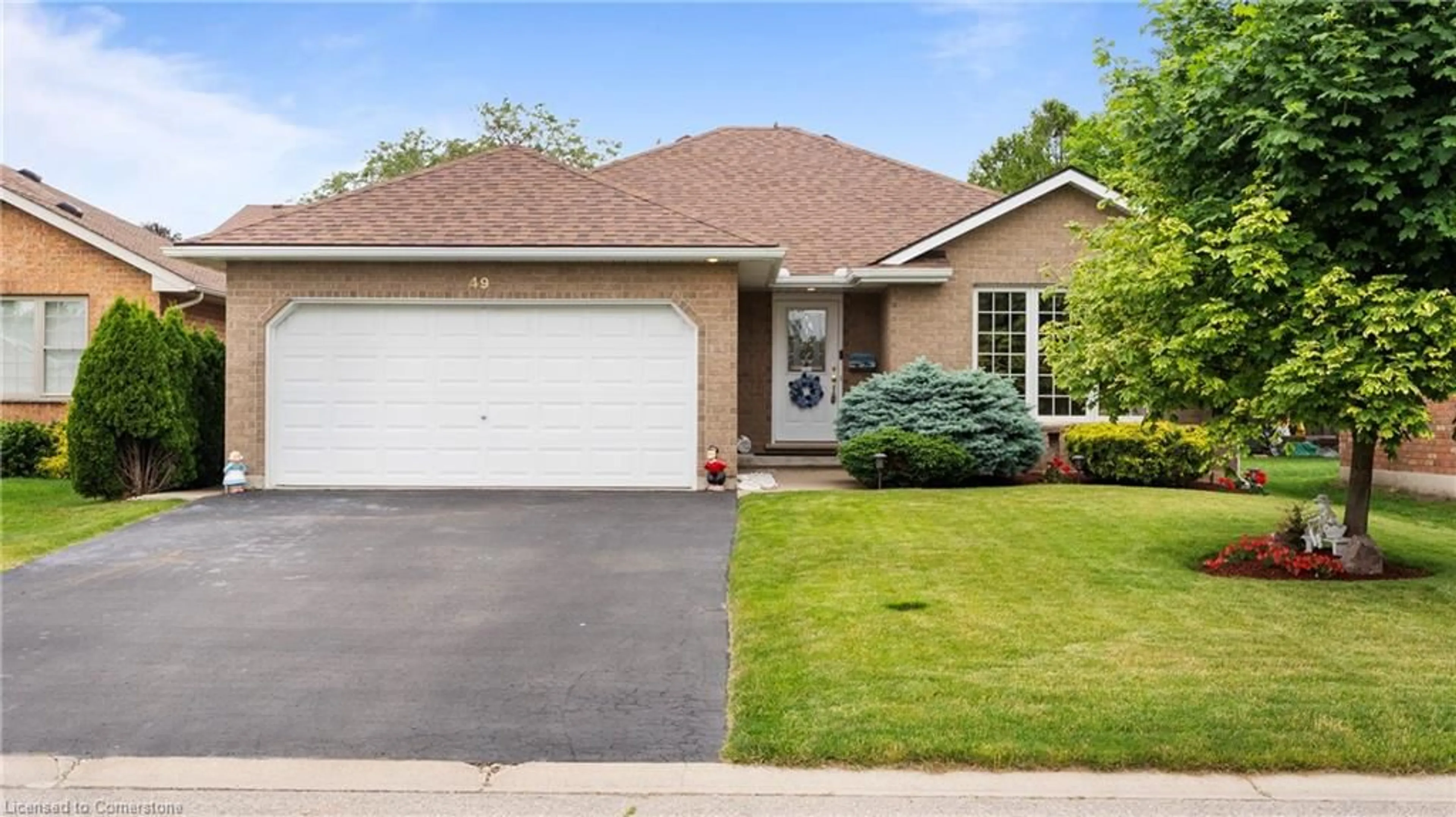 Home with brick exterior material, street for 49 Mann Ave, Simcoe Ontario N3Y 5J2