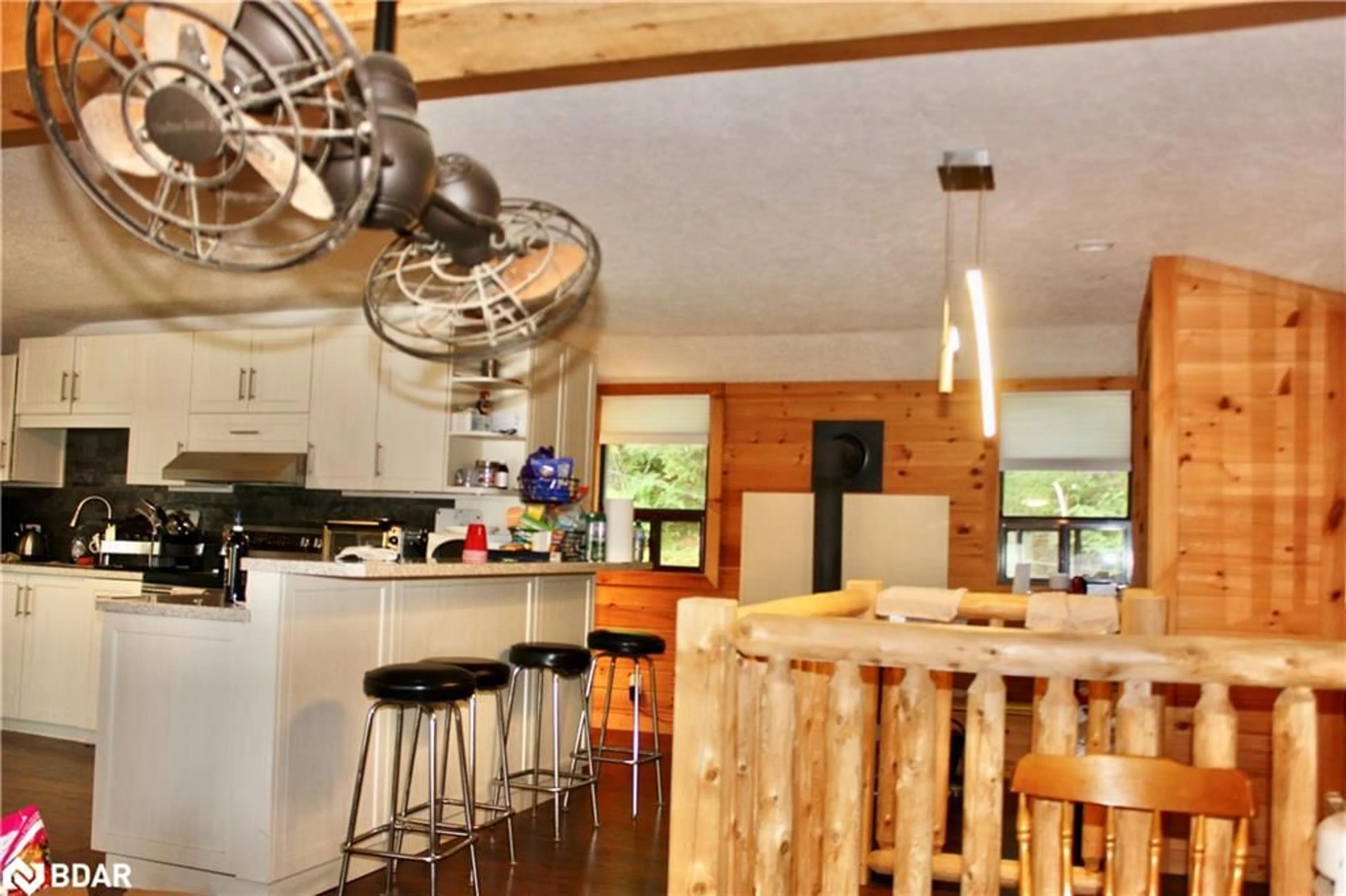 Open concept kitchen, wood/laminate floor for 388 Island 38, Havelock Ontario K0L 2H0