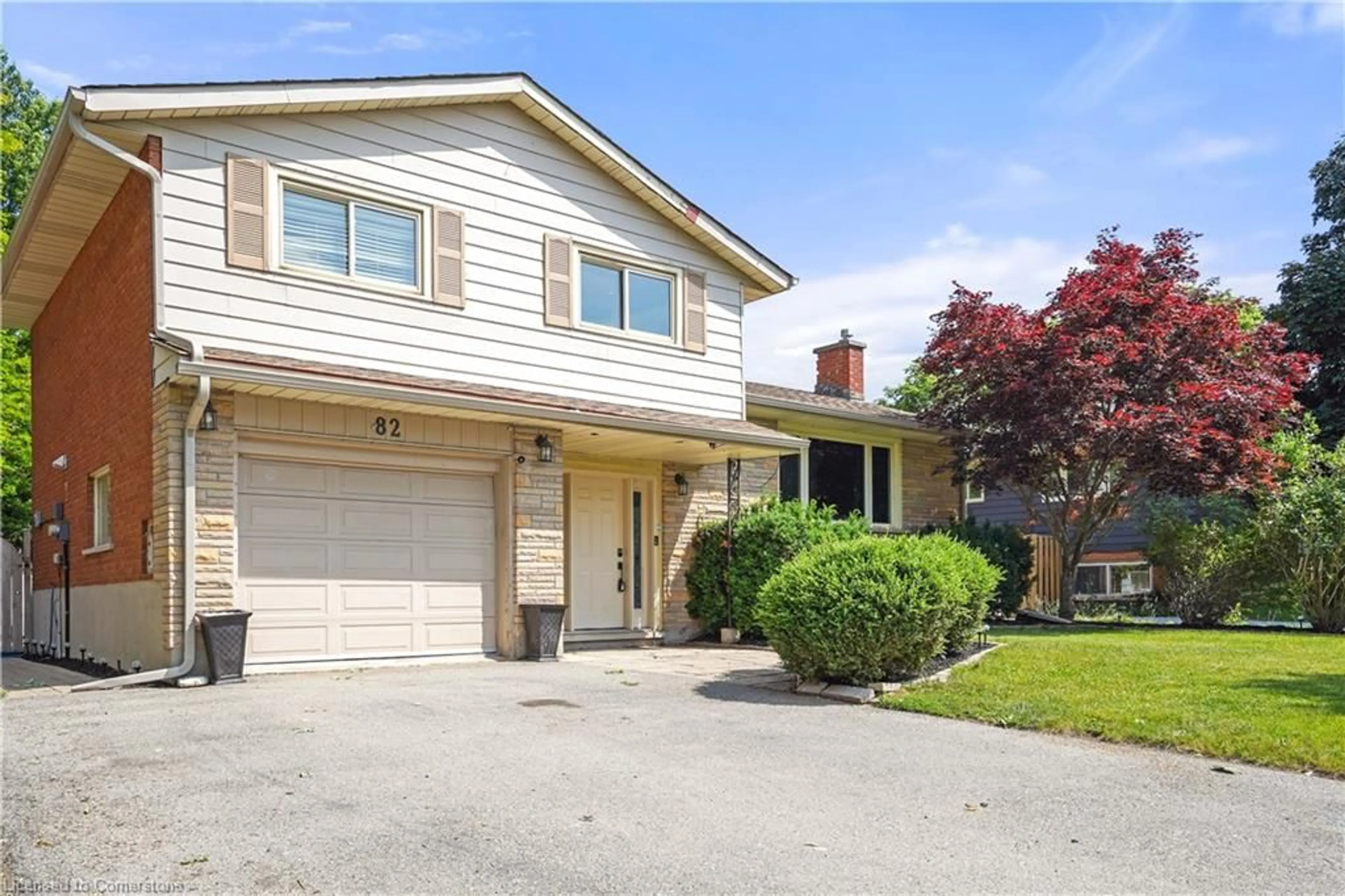 Home with vinyl exterior material, street for 82 Dreger Ave, Kitchener Ontario N2A 2A6
