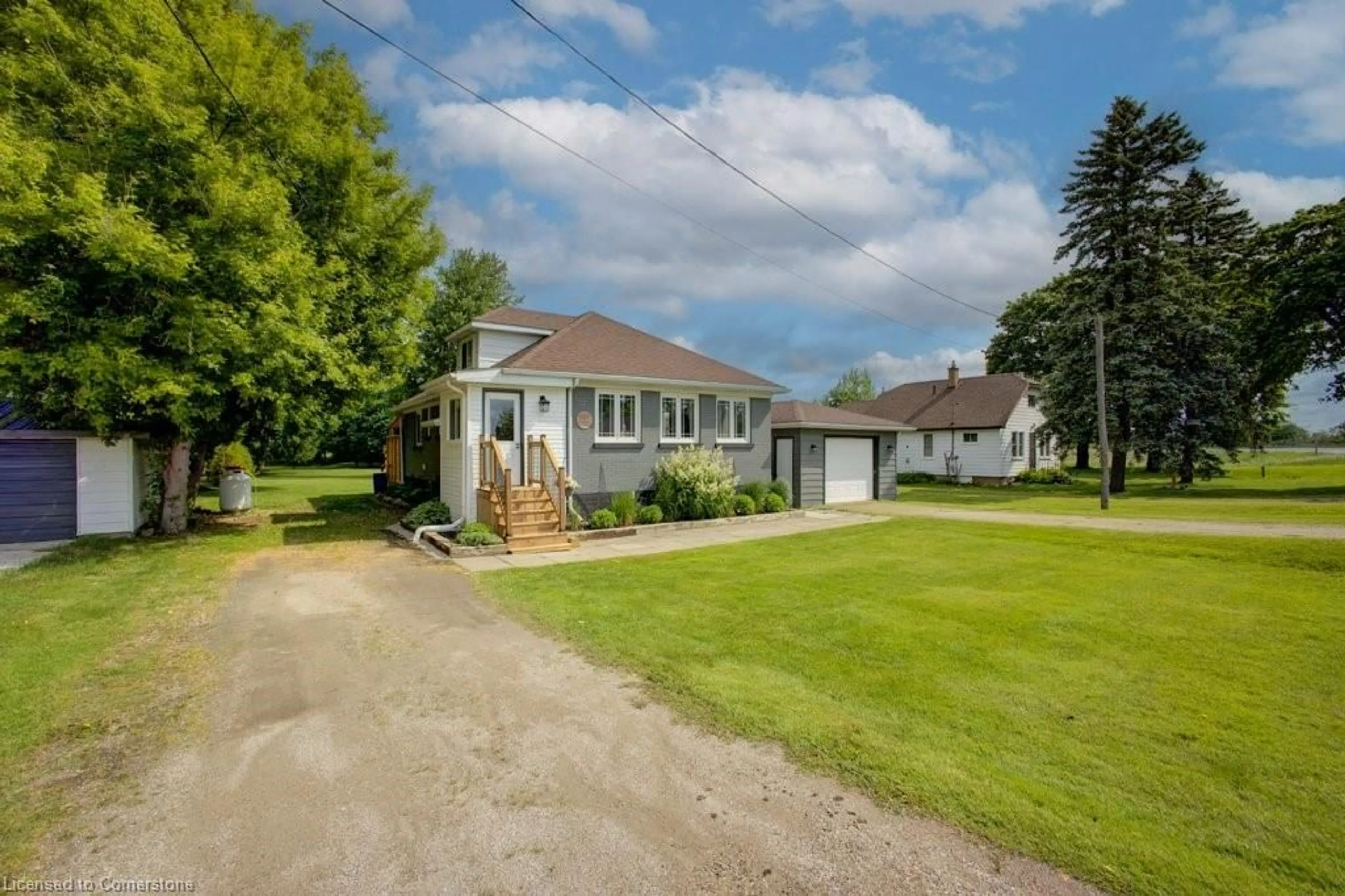 A pic from outside/outdoor area/front of a property/back of a property/a pic from drone, street for 1077 Harriston Rd, Howick Ontario N0G 2X0