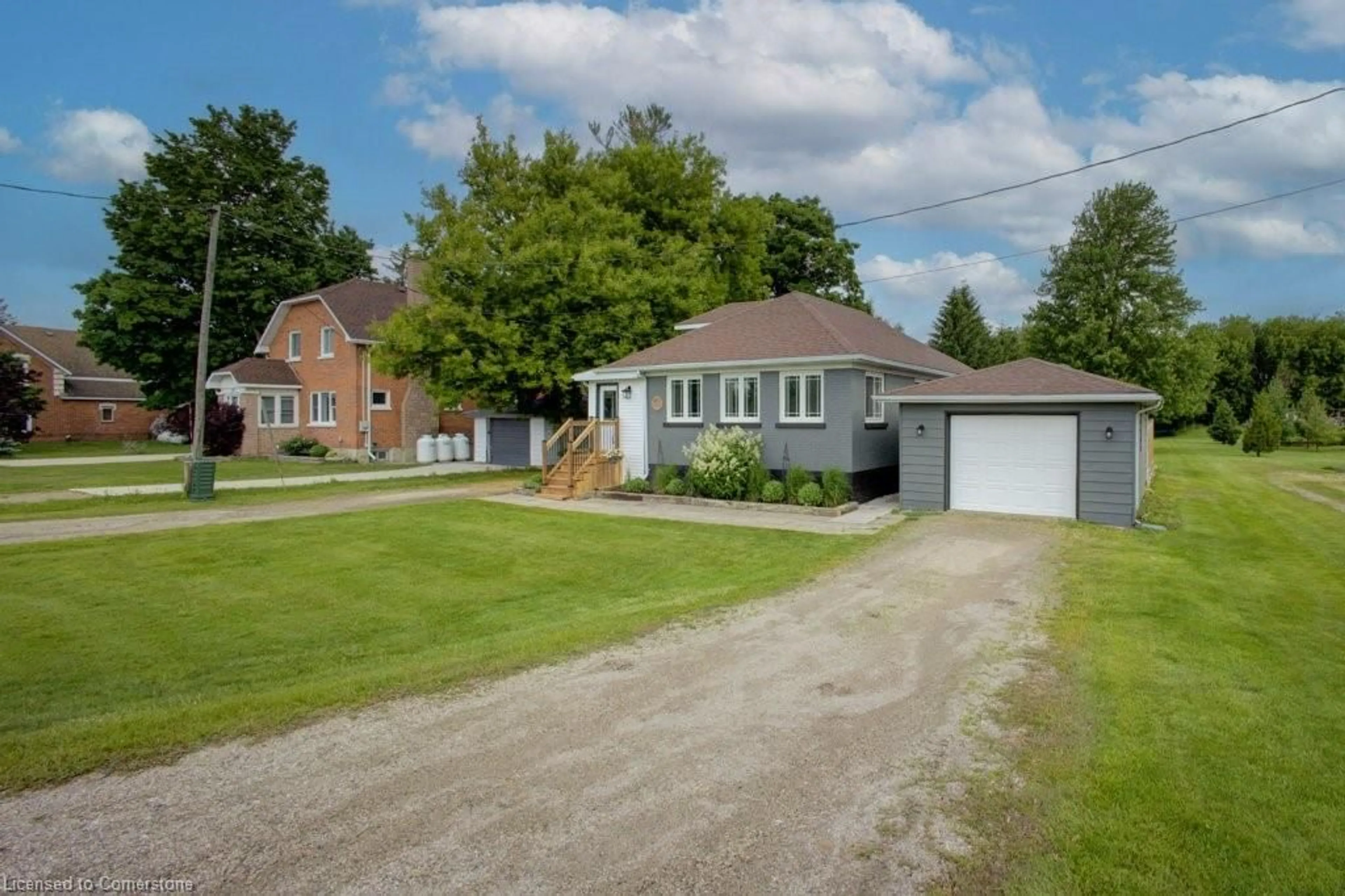 A pic from outside/outdoor area/front of a property/back of a property/a pic from drone, street for 1077 Harriston Rd, Howick Ontario N0G 2X0