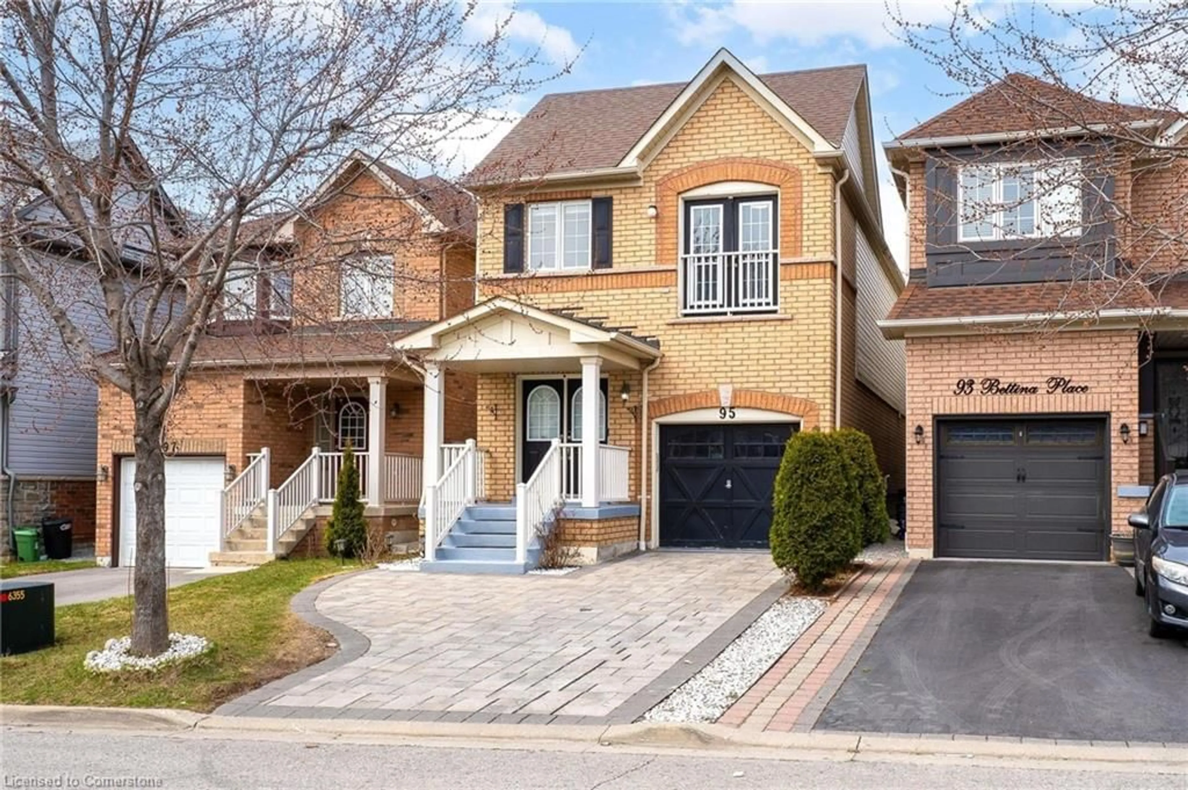 Home with brick exterior material, street for 95 Bettina Pl, Whitby Ontario L1R 0G1