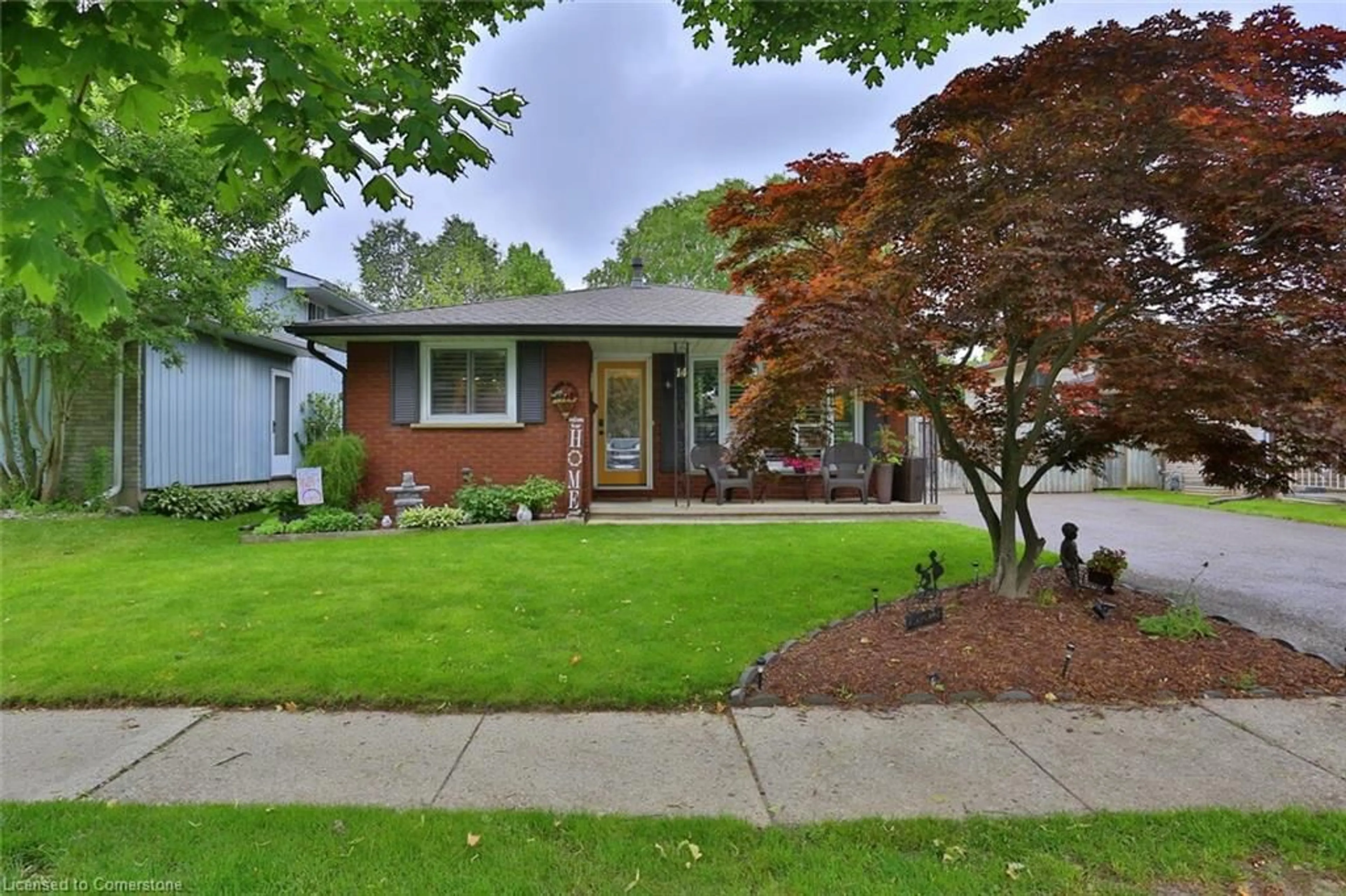 Home with brick exterior material, street for 14 Waxwing Way, Brantford Ontario N3R 6G1