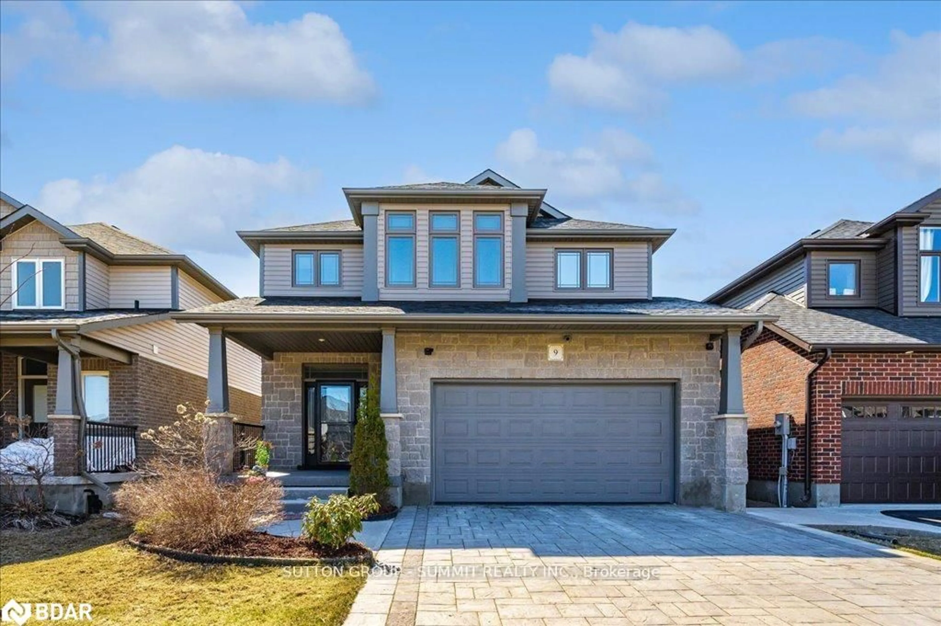 Home with brick exterior material, street for 9 Mcintyre Lane, Dufferin Ontario L9W 6T9