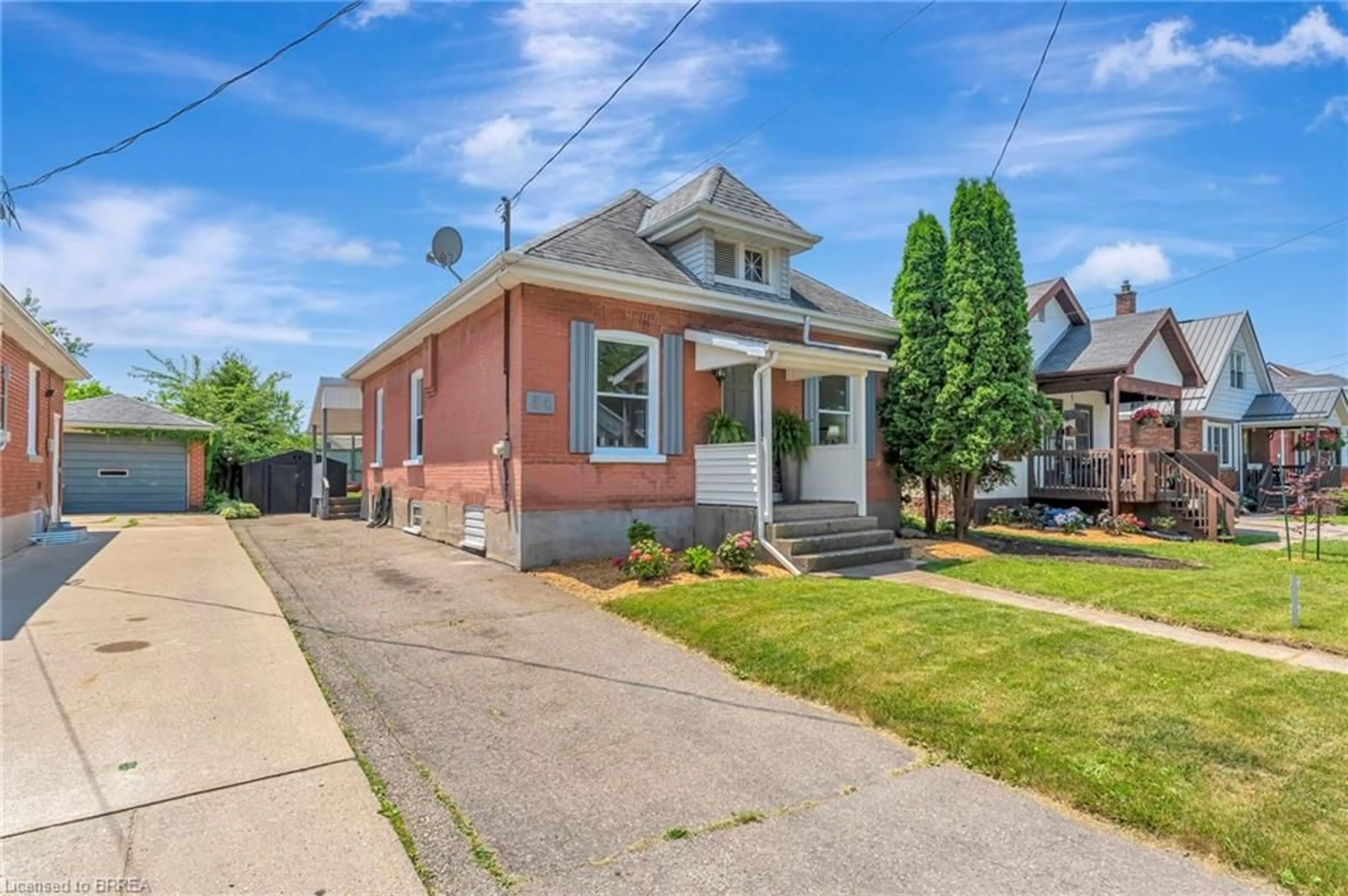 Home with brick exterior material, street for 54 Burwell St, Brantford Ontario N3T 4T7