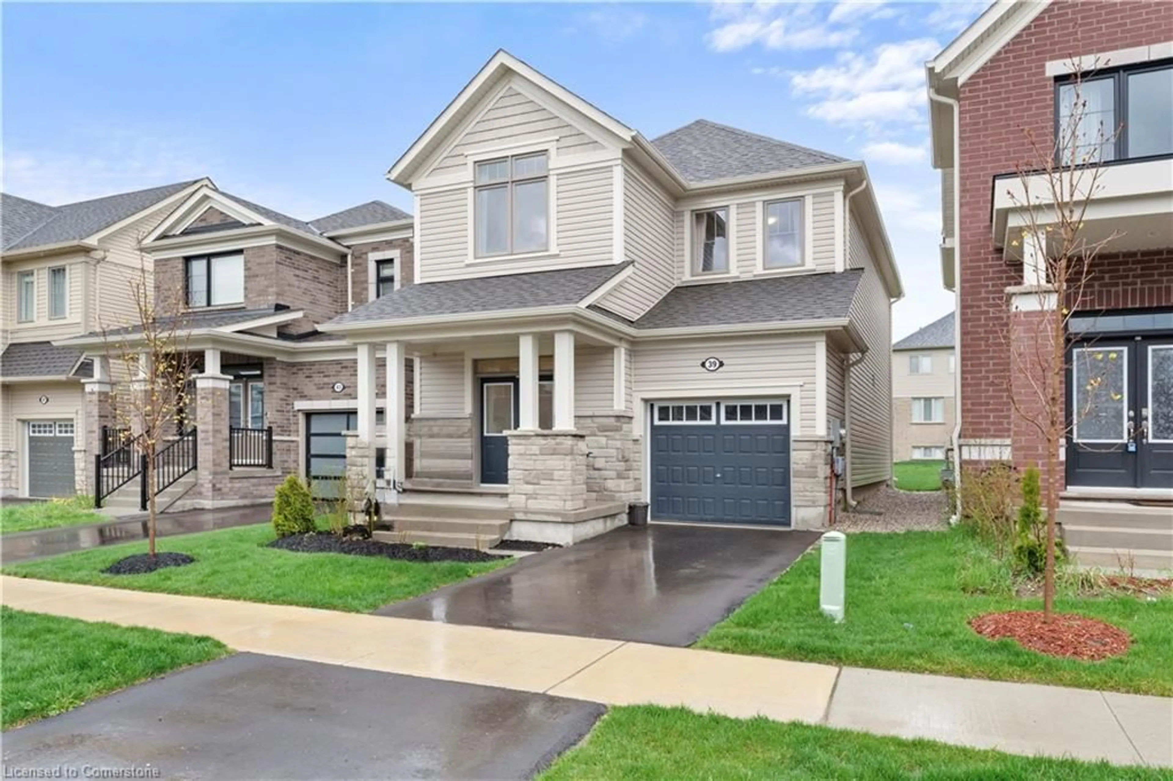 Home with brick exterior material, street for 39 Spicer St, Fergus Ontario N1M 0H9