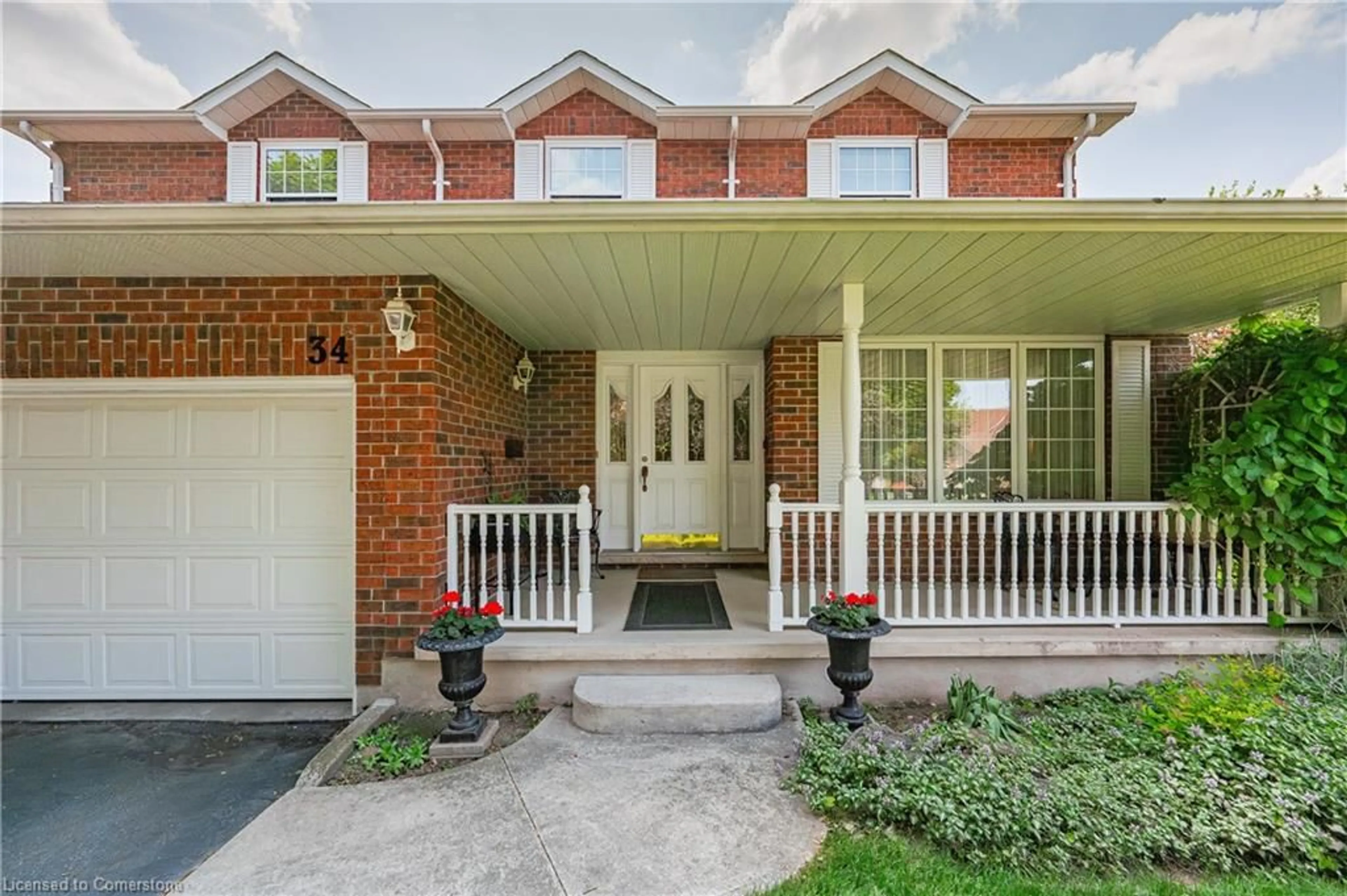 Home with brick exterior material, street for 34 Gowinlock Crt, Cambridge Ontario N1T 1N2