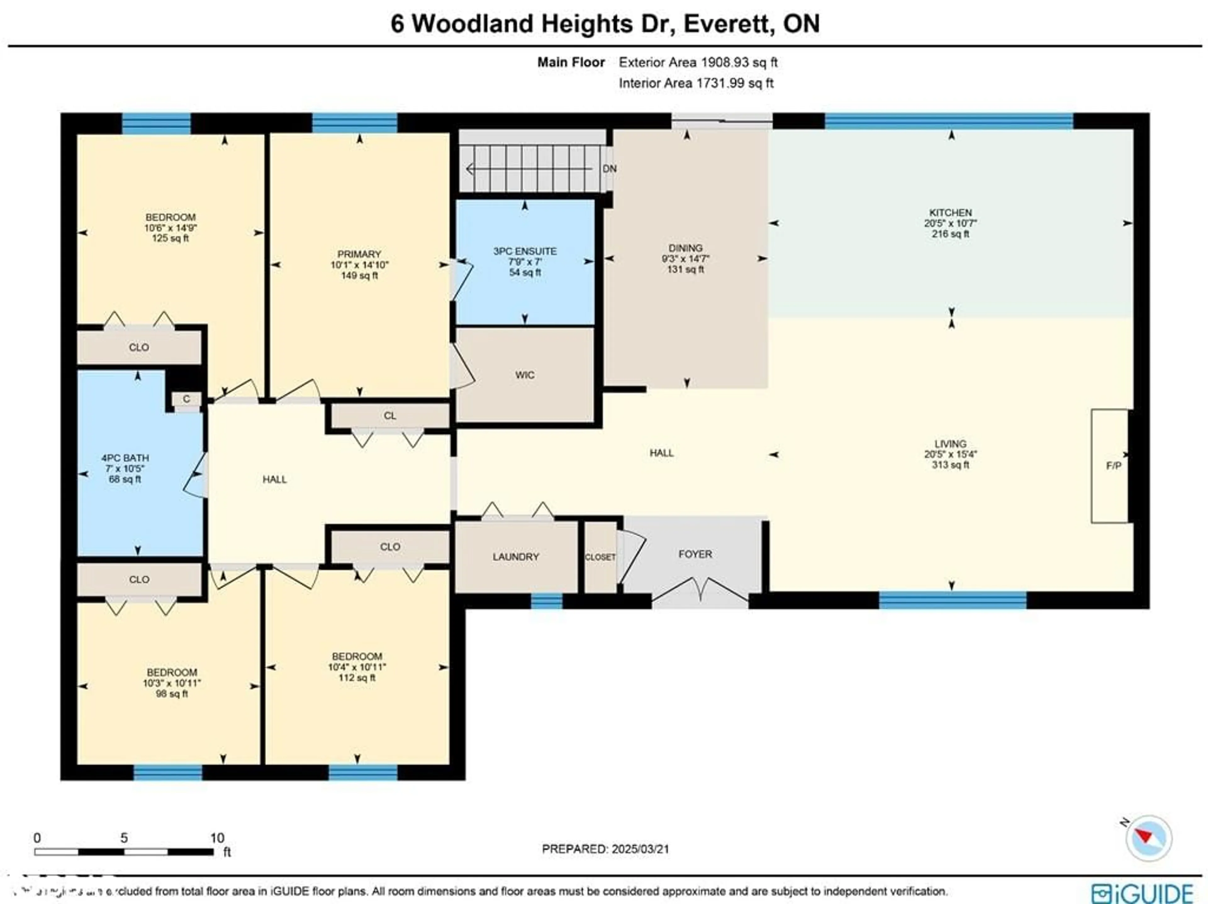 Floor plan for 6 Woodland Heights Dr, Everett Ontario L0M 1J0