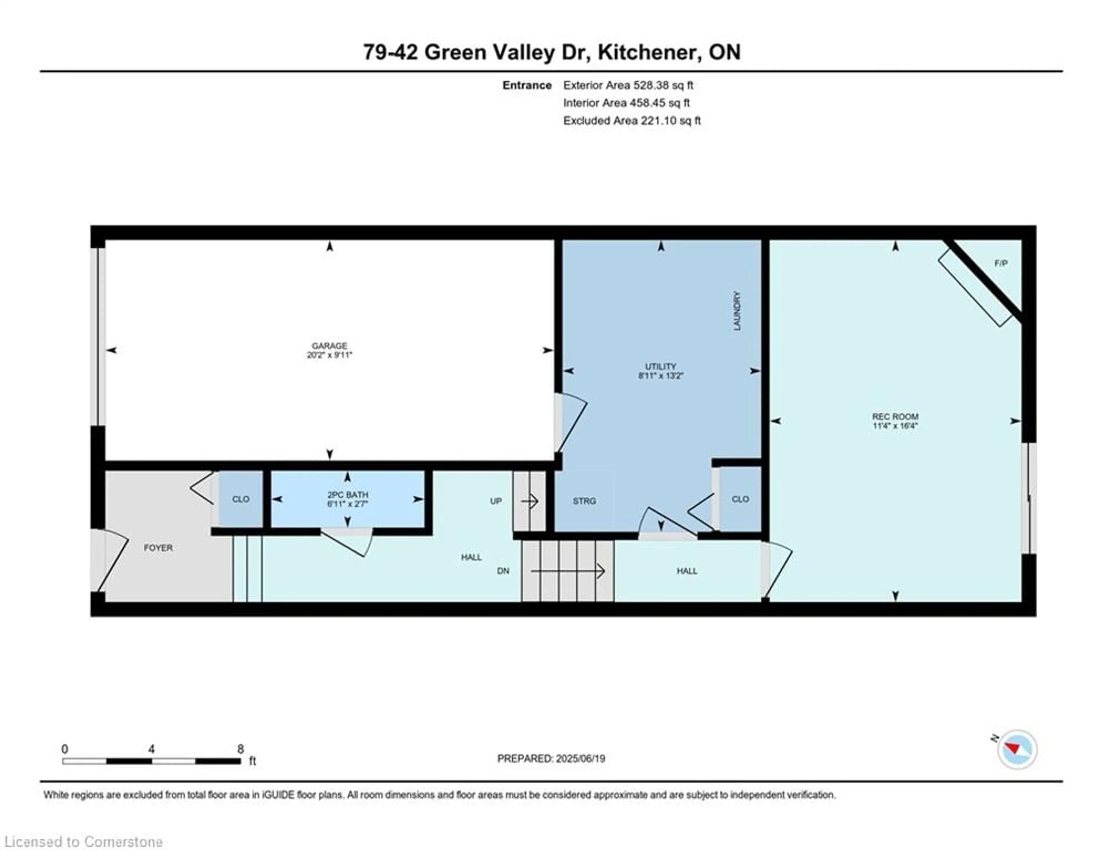 Floor plan for 42 Green Valley Dr #79, Kitchener Ontario N2P 2J8