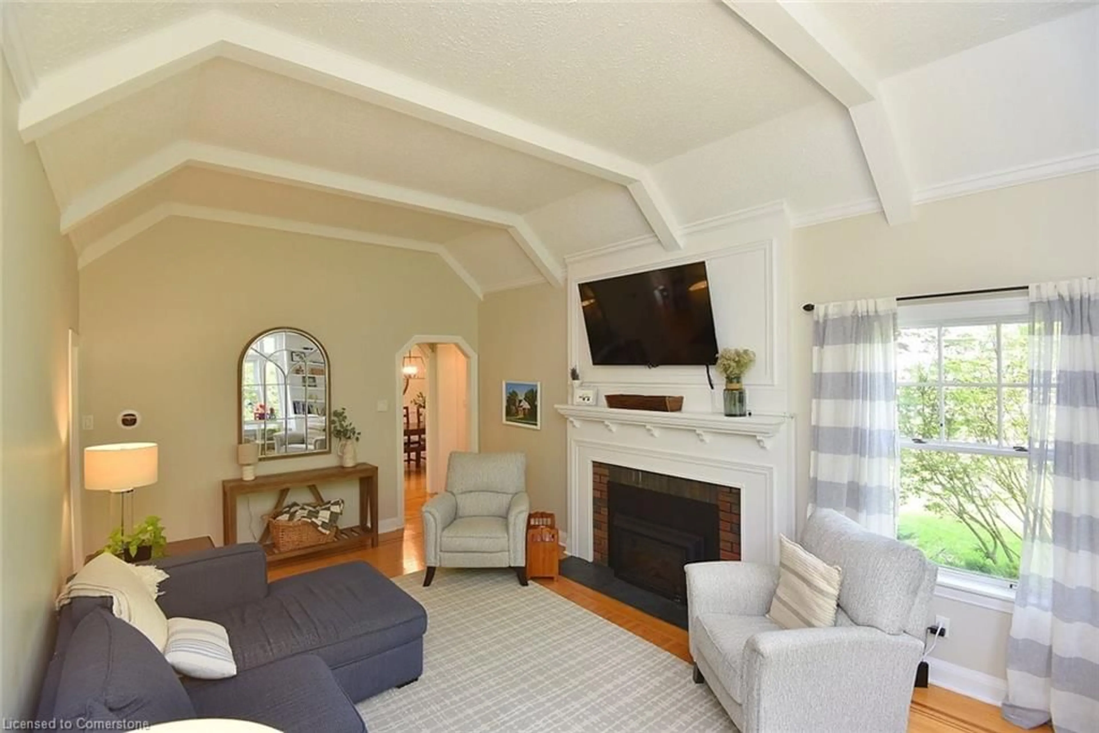 Living room with furniture, unknown for 48 Wigton St, Caledonia Ontario N3W 1E9