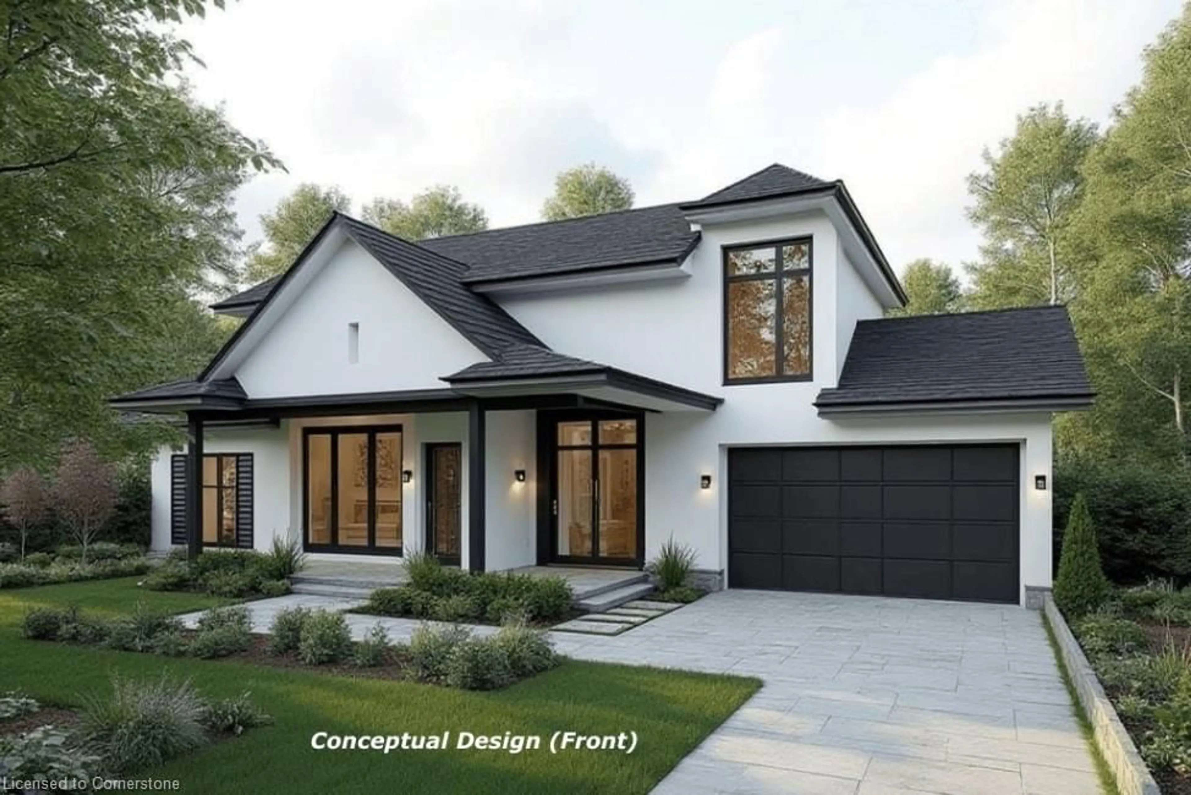 Home with brick exterior material, street for 183 Old Upper Middle Rd, Oakville Ontario L6H 1M2