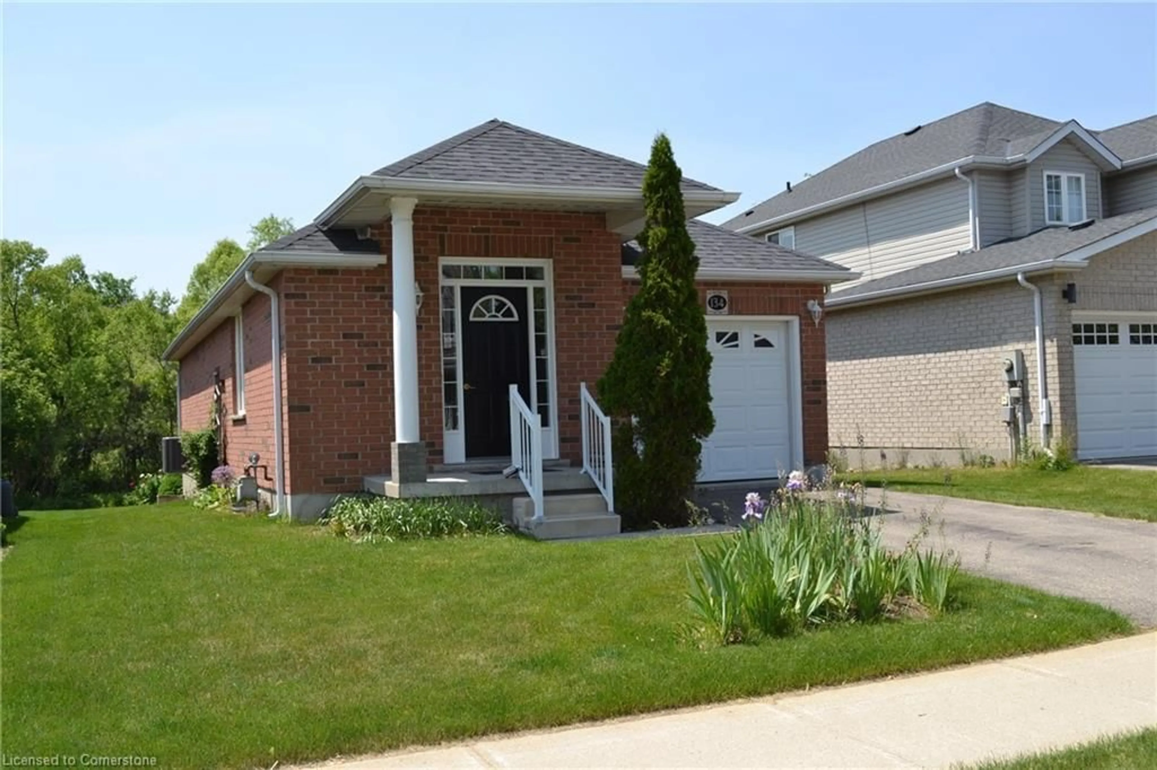 Home with brick exterior material, street for 134 Killdeer Rd, Elmira Ontario N3B 3N1