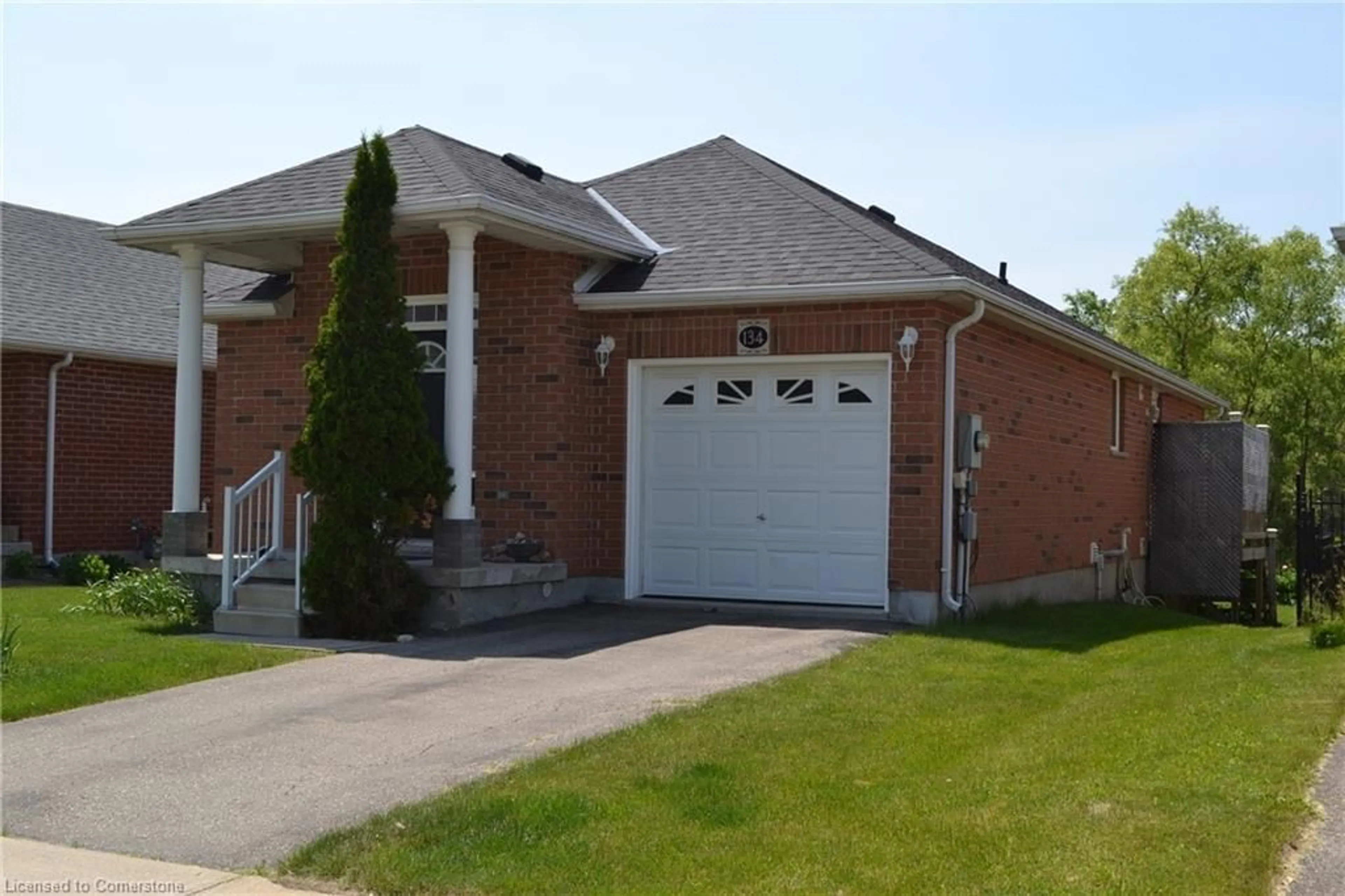 Home with brick exterior material, street for 134 Killdeer Rd, Elmira Ontario N3B 3N1