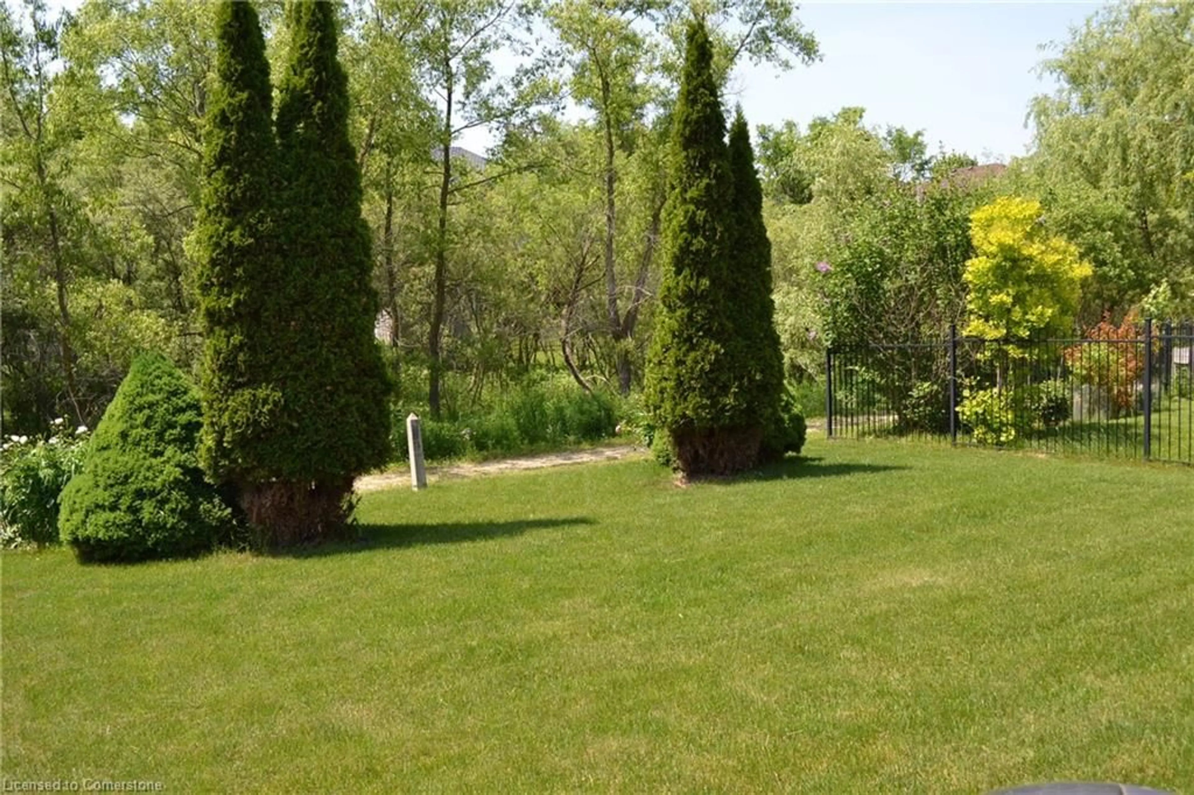 Patio, forest/trees view for 134 Killdeer Rd, Elmira Ontario N3B 3N1
