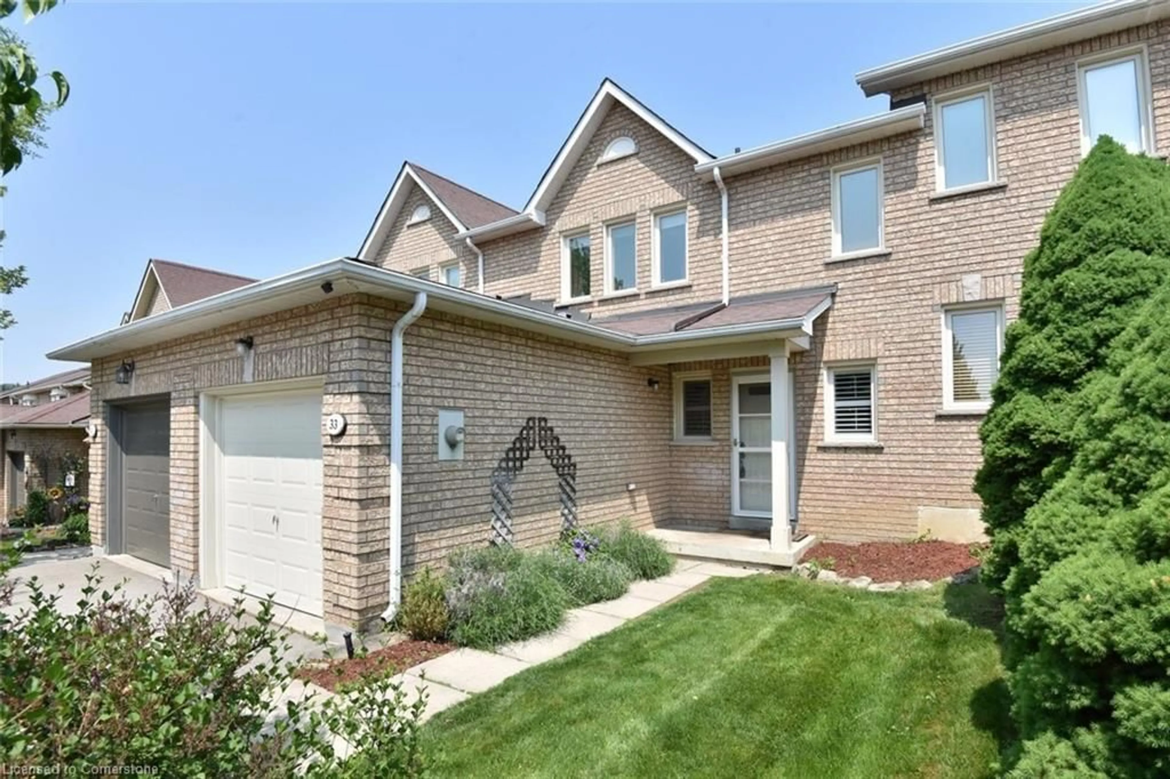 Home with brick exterior material, street for 11 Pirie Dr #33, Hamilton Ontario L9H 6Z6