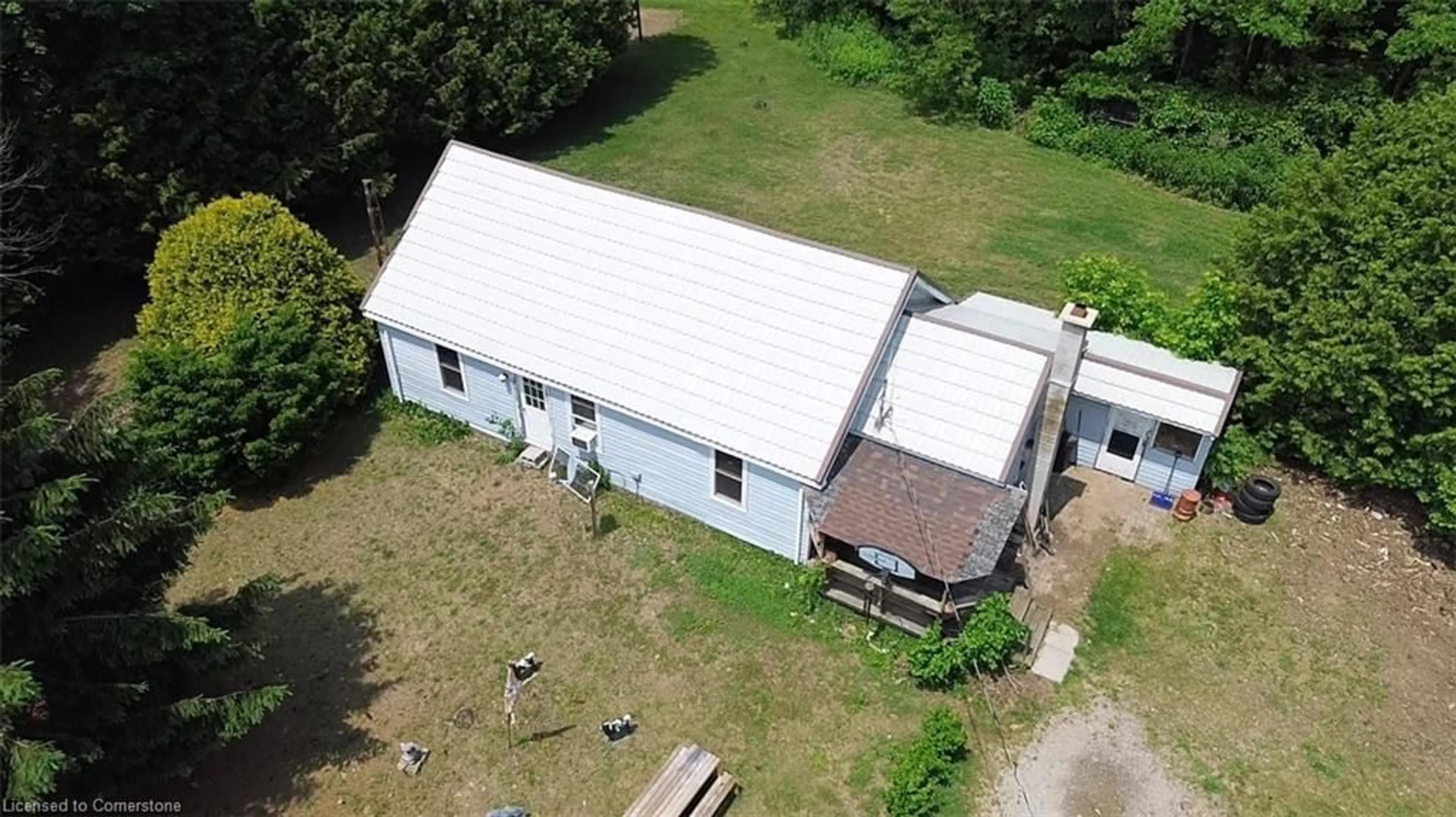 A pic from outside/outdoor area/front of a property/back of a property/a pic from drone, building for 141 Charlotteville Rd 2 Rd, St. Williams Ontario N0E 1P0