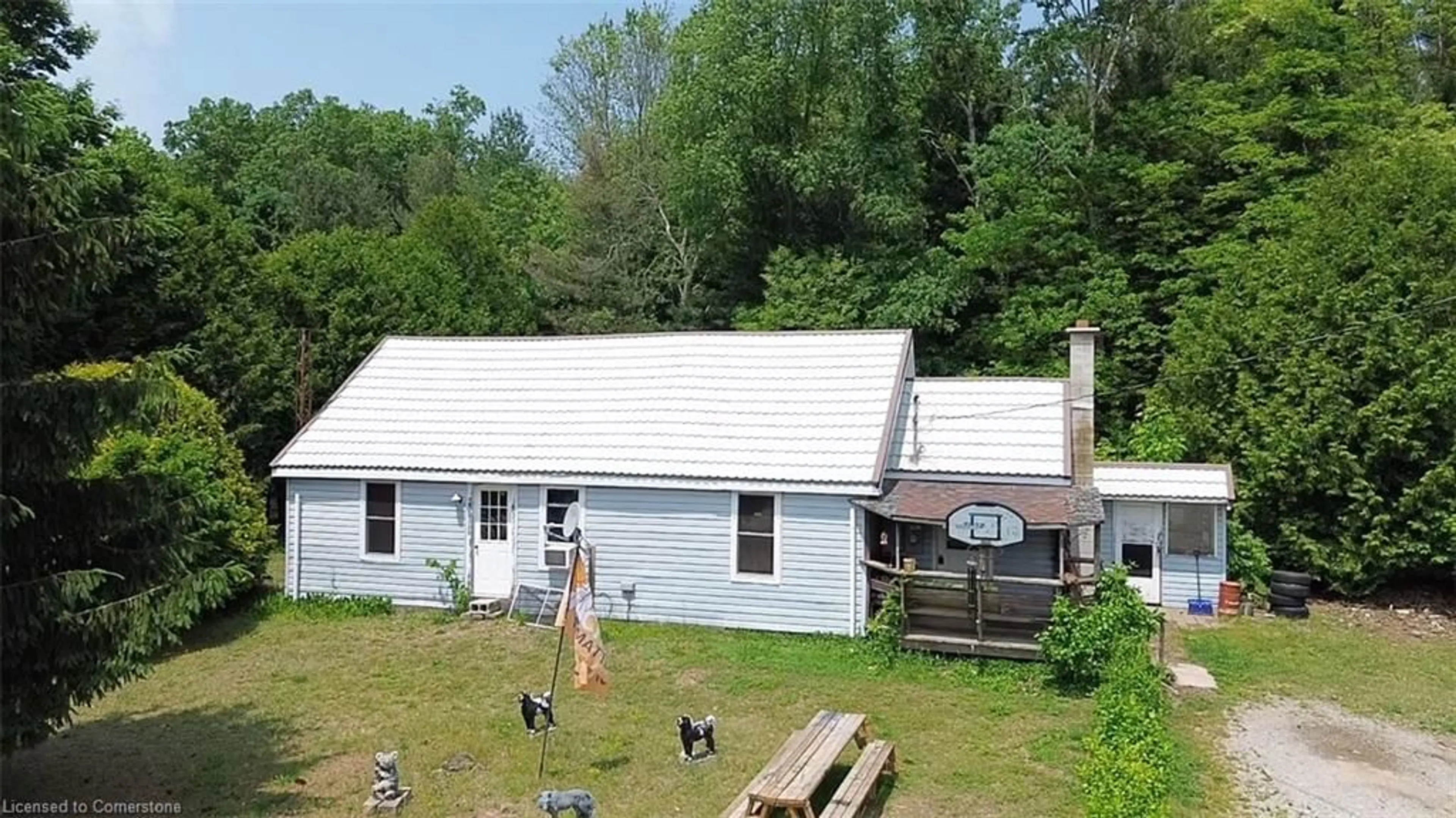 A pic from outside/outdoor area/front of a property/back of a property/a pic from drone, building for 141 Charlotteville Rd 2 Rd, St. Williams Ontario N0E 1P0