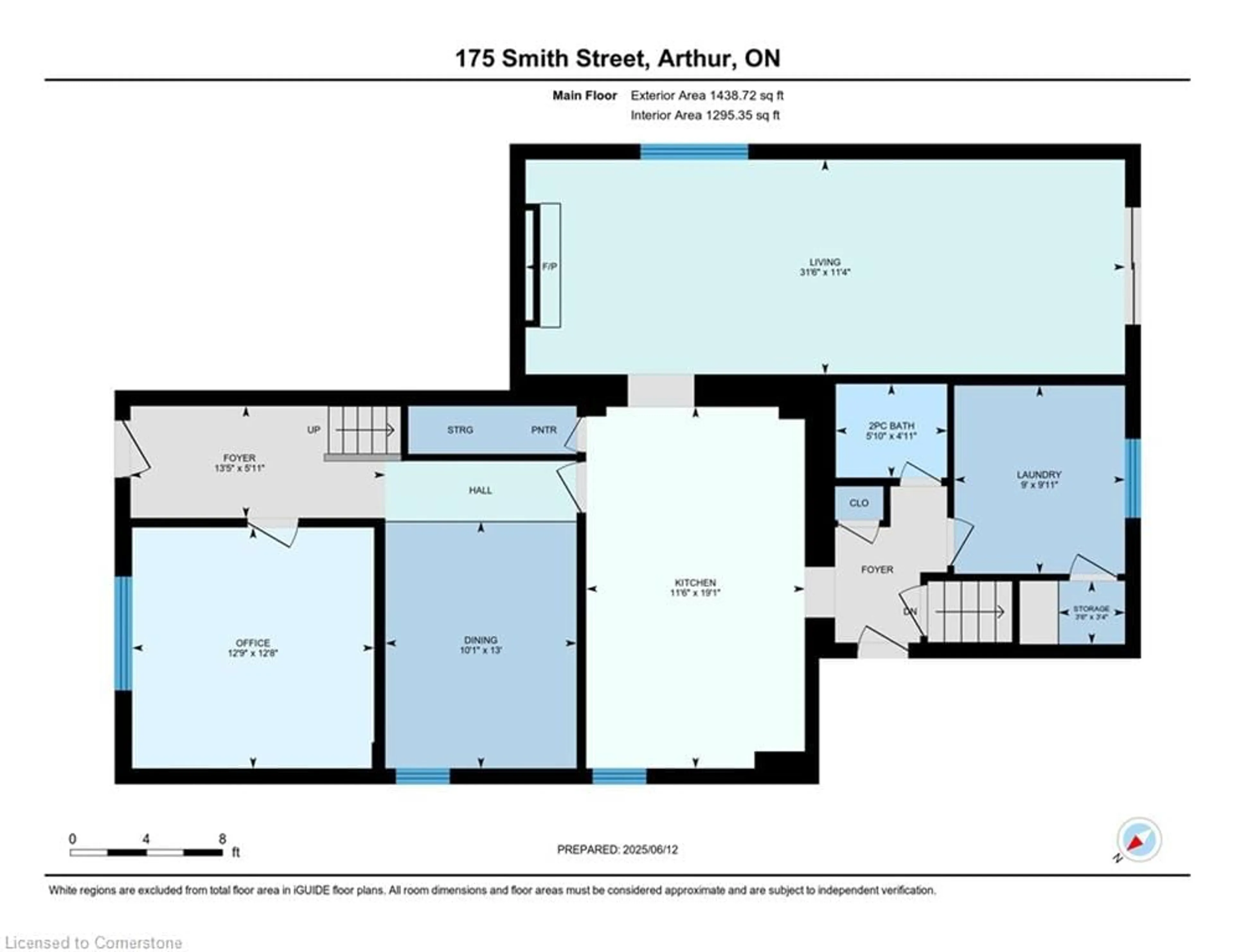 Floor plan for 175 Smith St, Arthur Ontario N0G 1A0