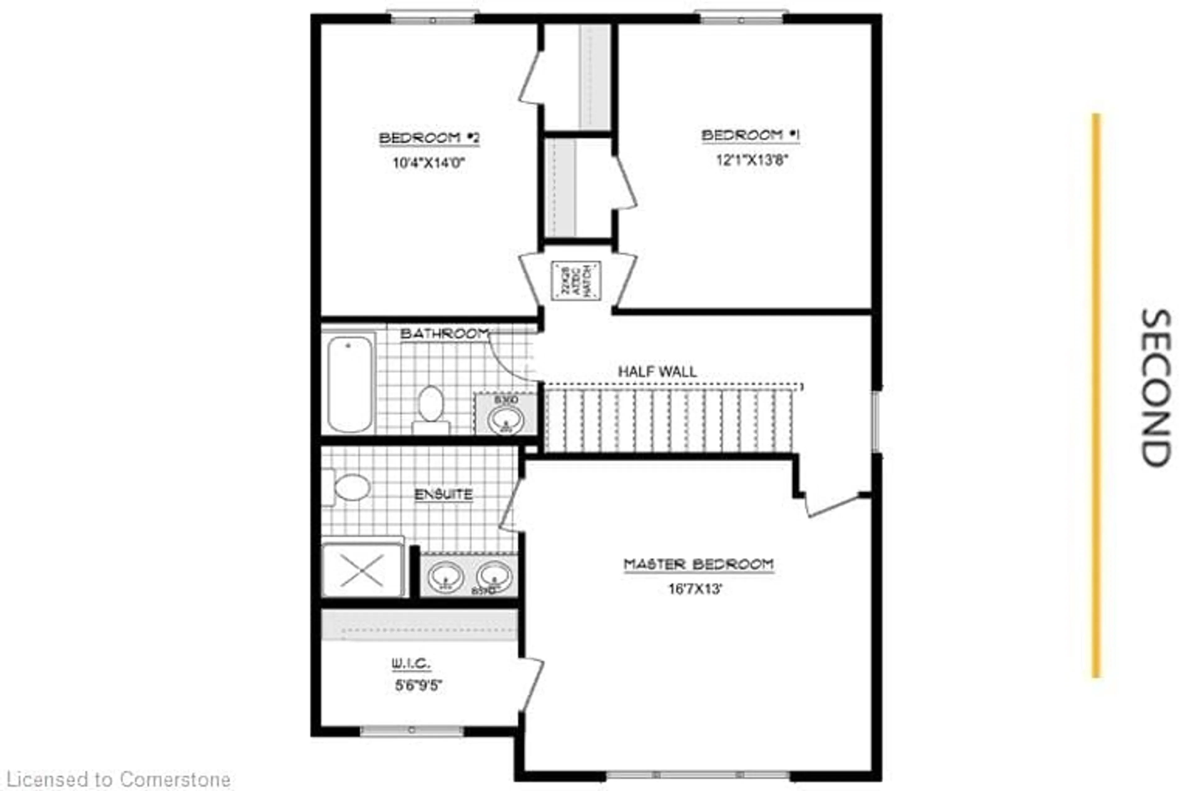 Floor plan for Dr, Kitchener Ontario N2E 0E9