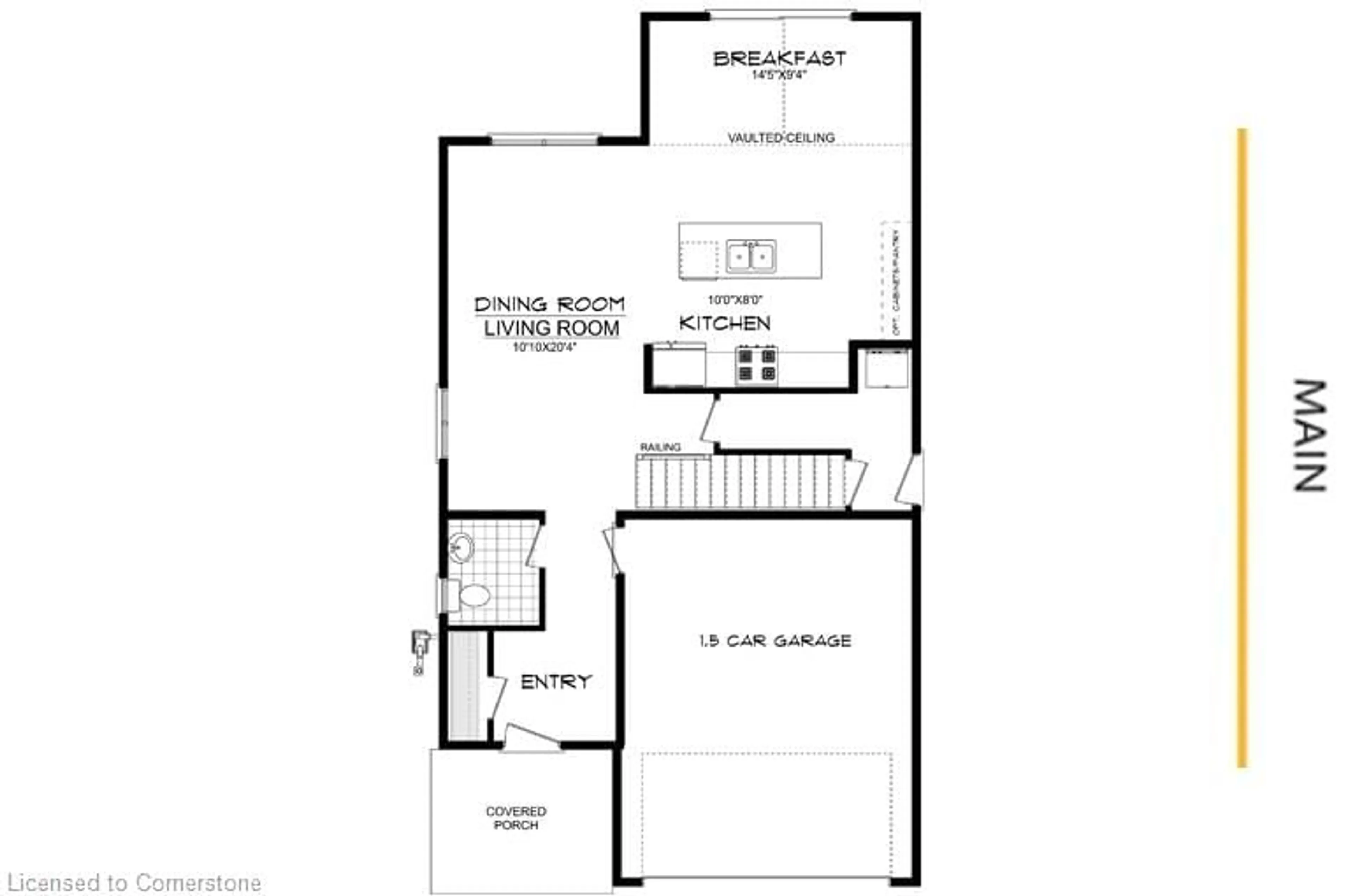 Floor plan for Dr, Kitchener Ontario N2E 0E9