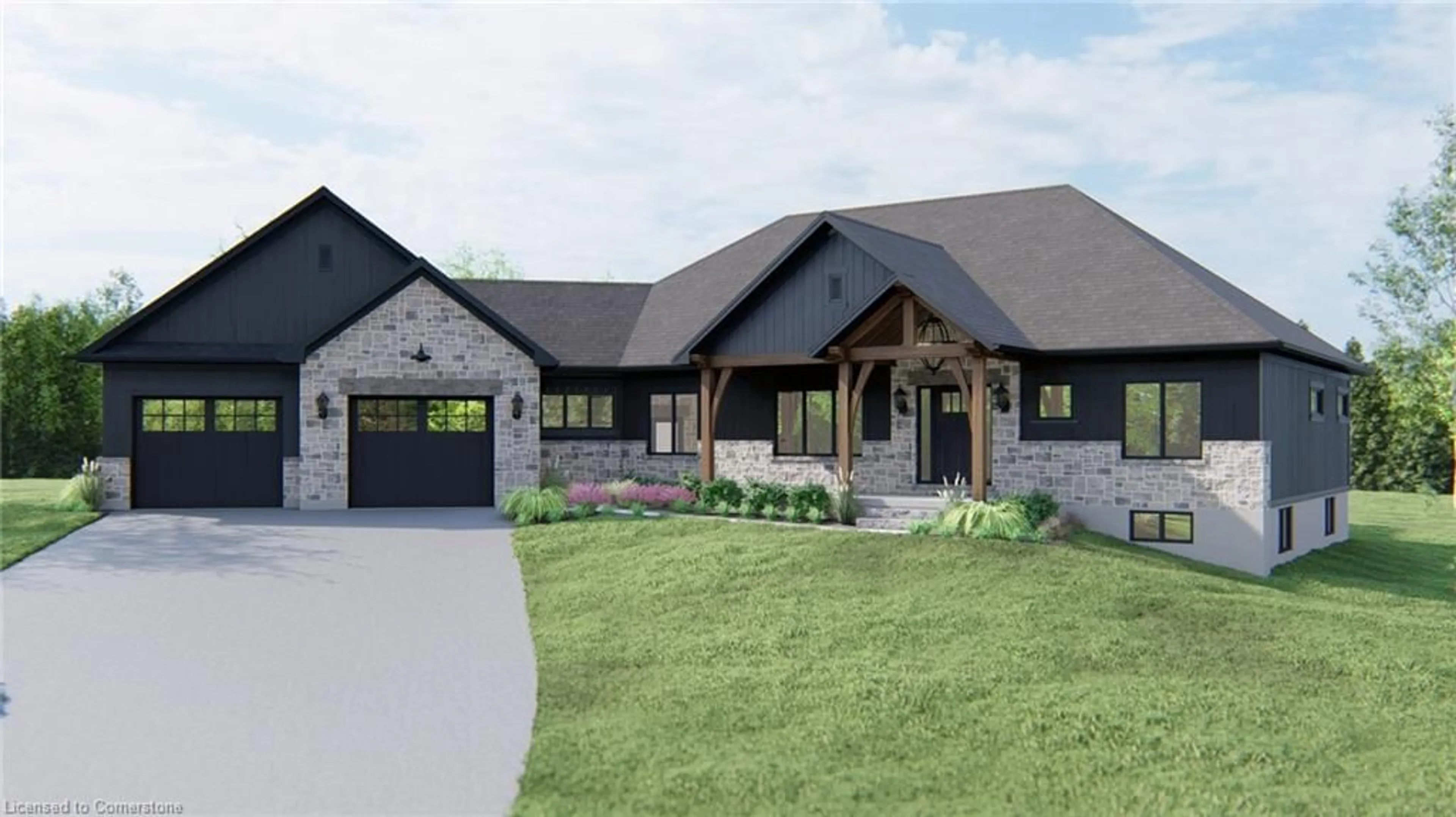 Home with brick exterior material, unknown for 23A Gilkison St, Elora Ontario N0B 1S0