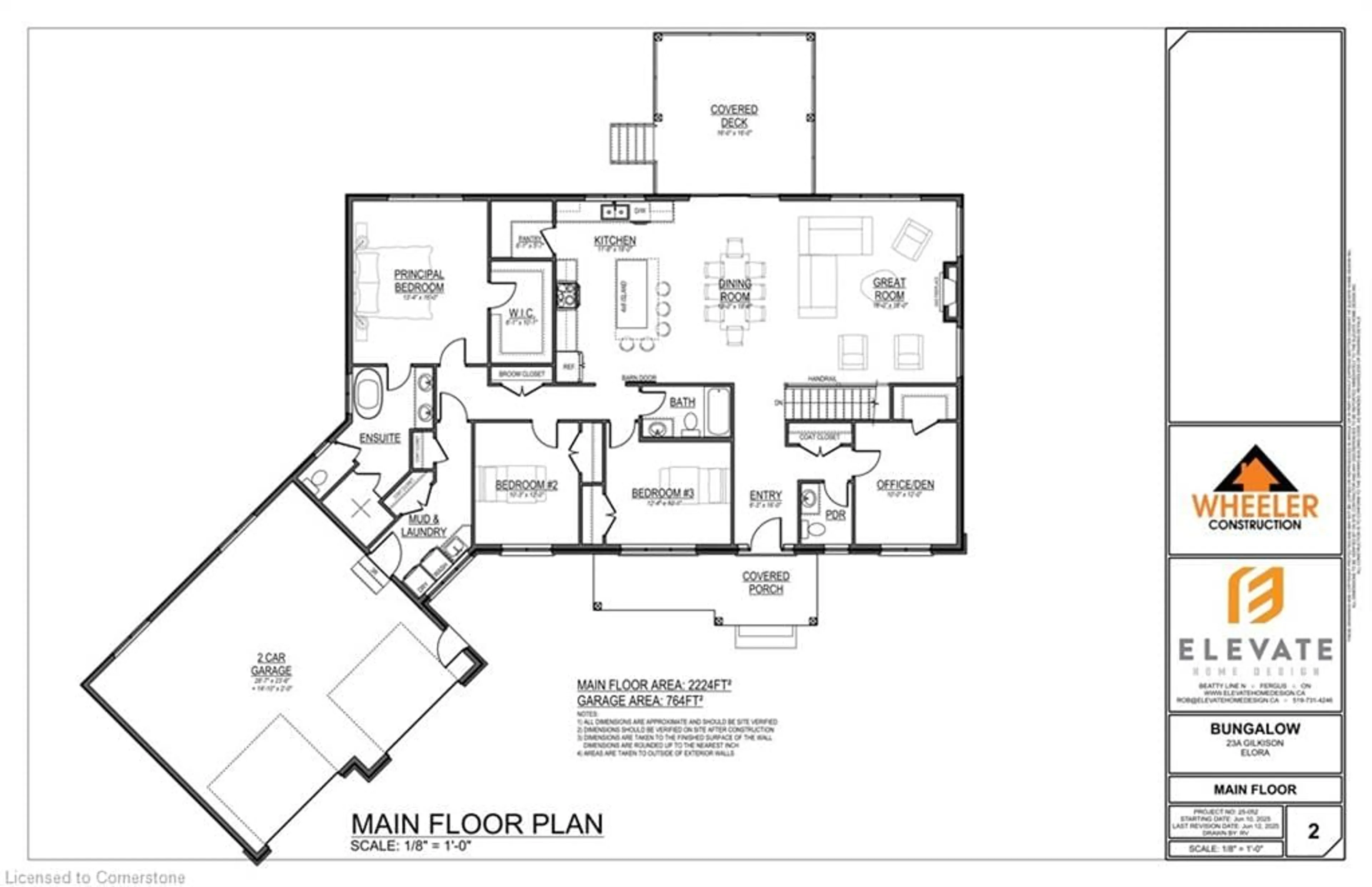 Floor plan for 23A Gilkison St, Elora Ontario N0B 1S0