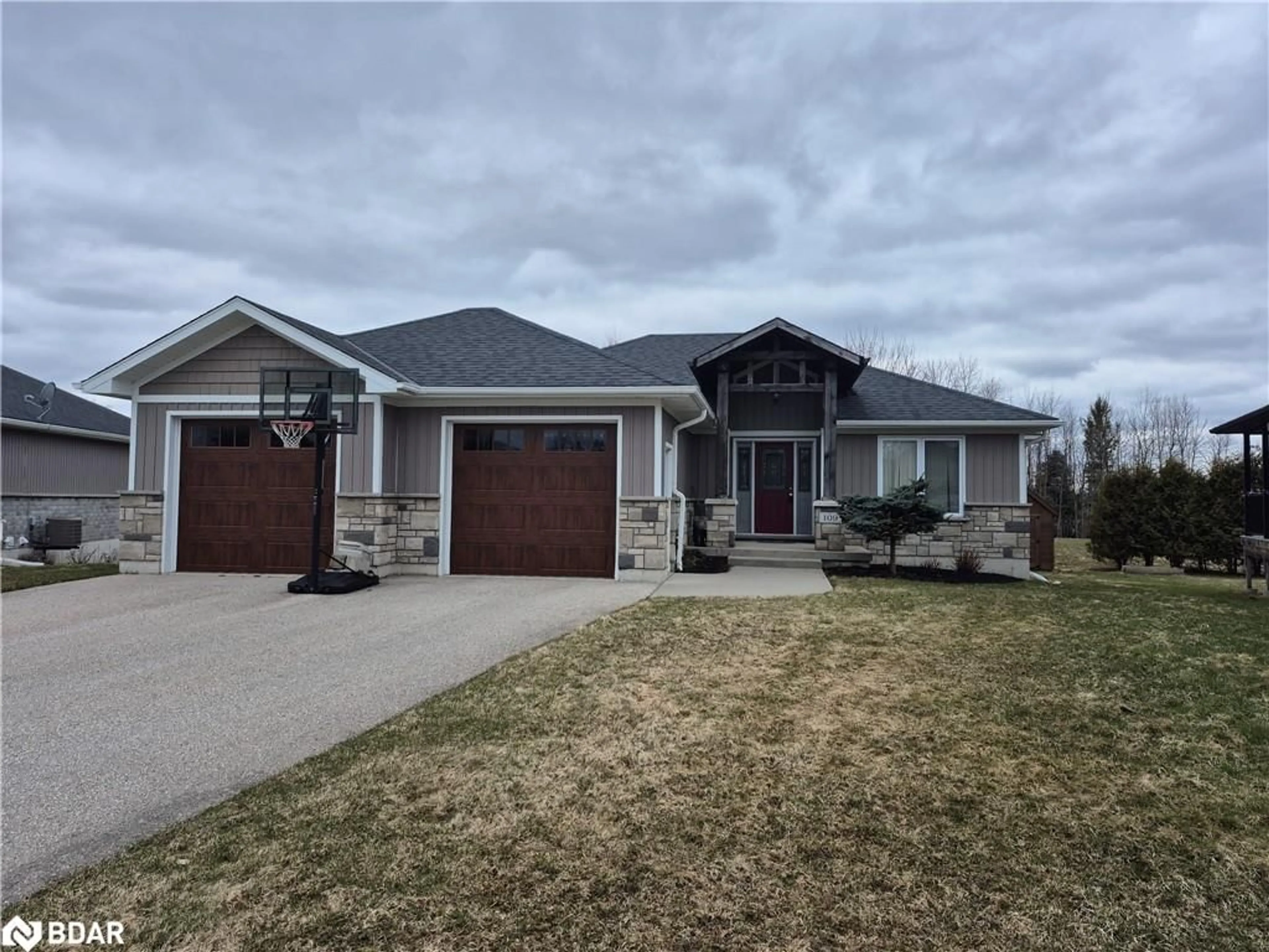 Home with brick exterior material, street for 109 Tuffy Macdougall Court Crt, Harriston Ontario N0G 1Z0