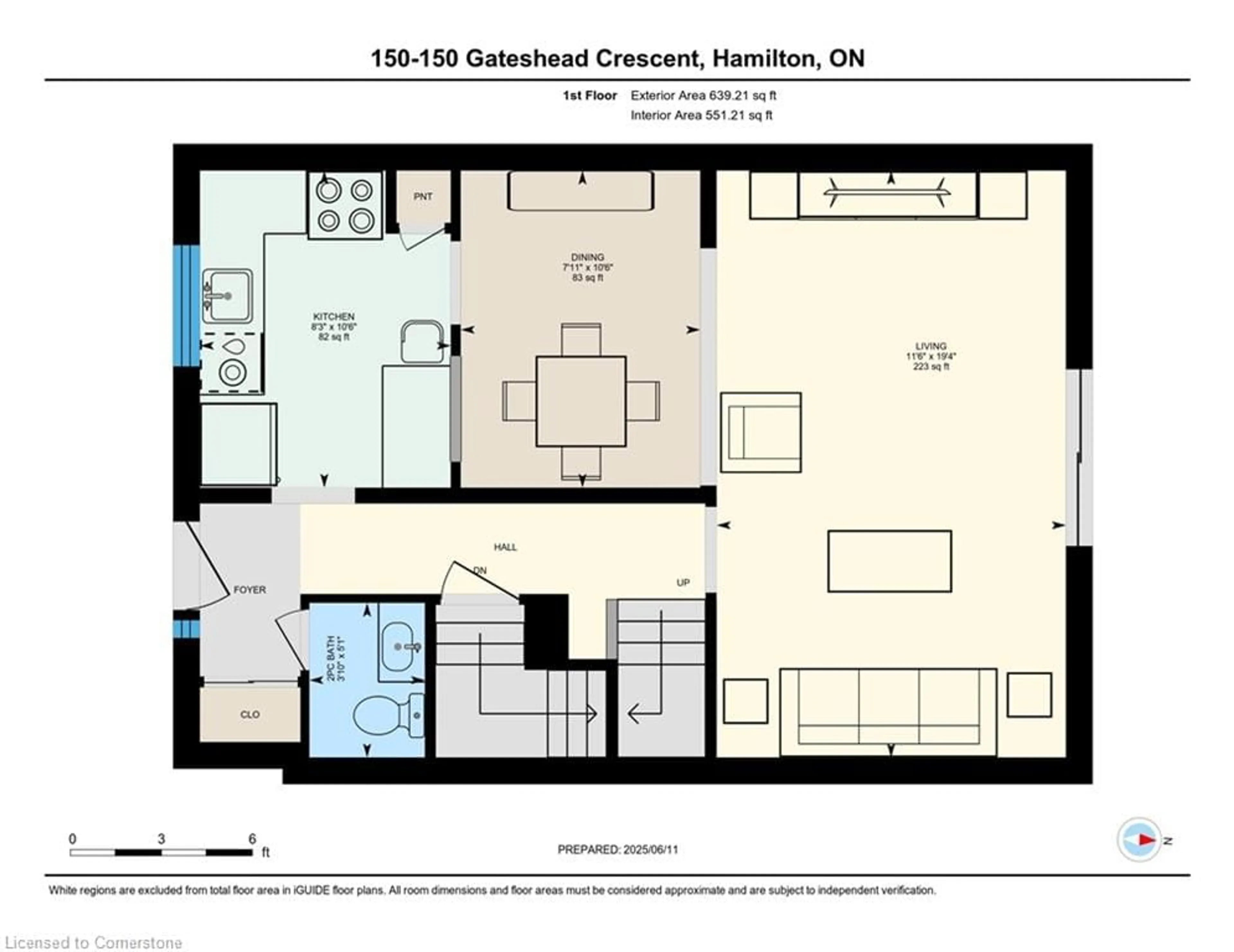 Floor plan for 150 Gateshead Cres, Stoney Creek Ontario L8G 4A7