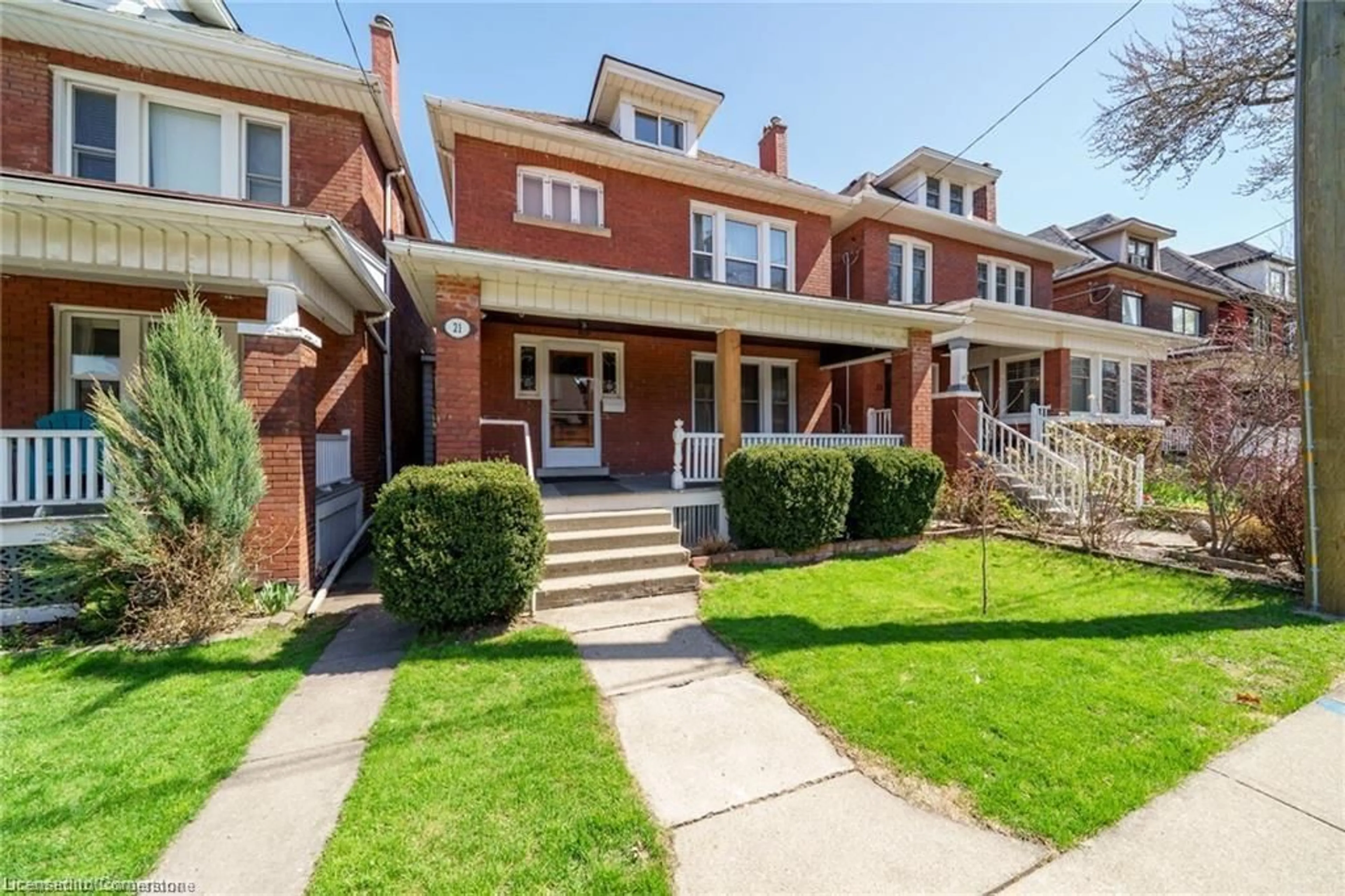 Home with brick exterior material, street for 21 Barnesdale Ave, Hamilton Ontario L8M 2V1