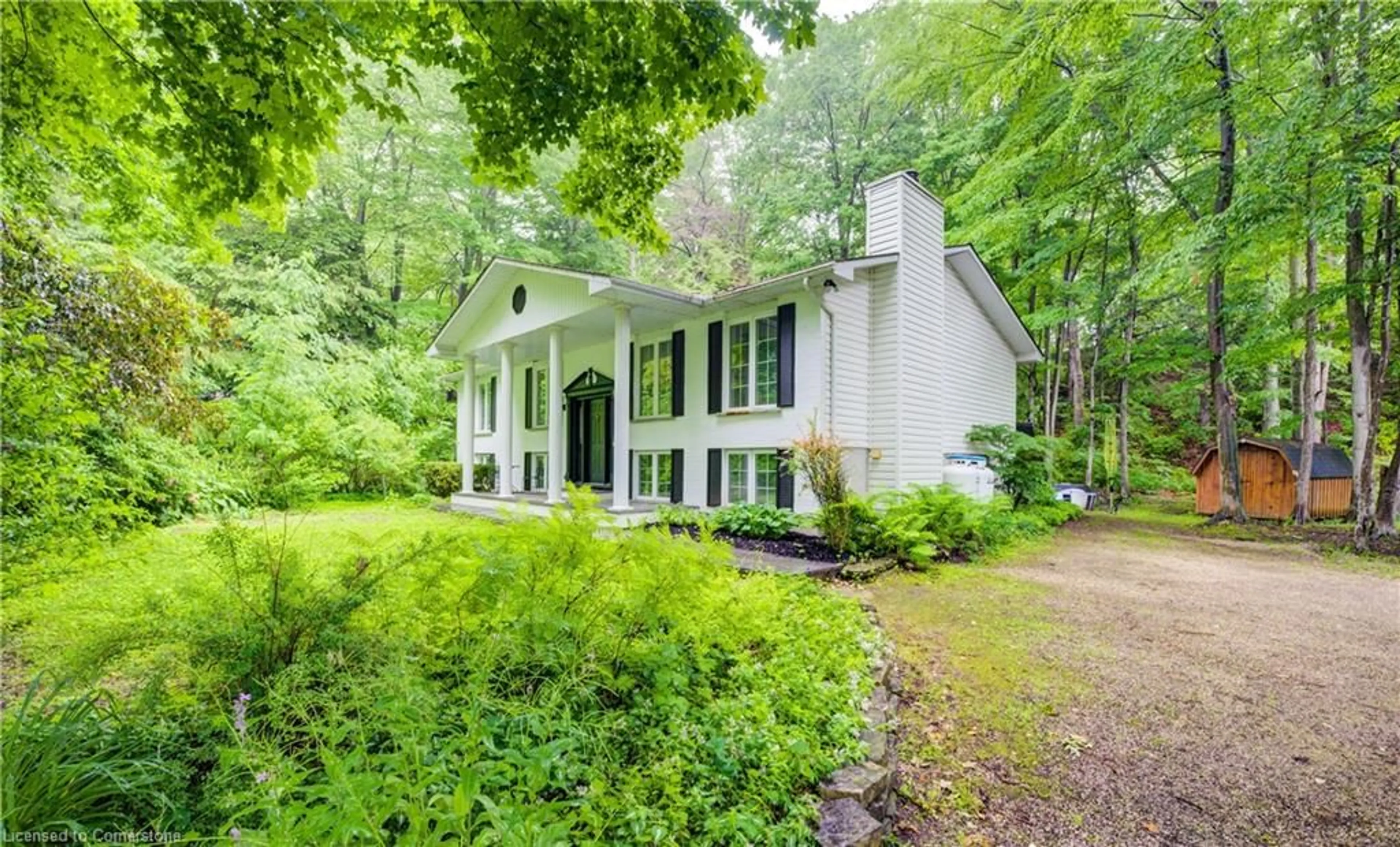 Home with vinyl exterior material, forest/trees view for 46 Blairs Trail, Huron-Kinloss Ontario N2Z 0B3