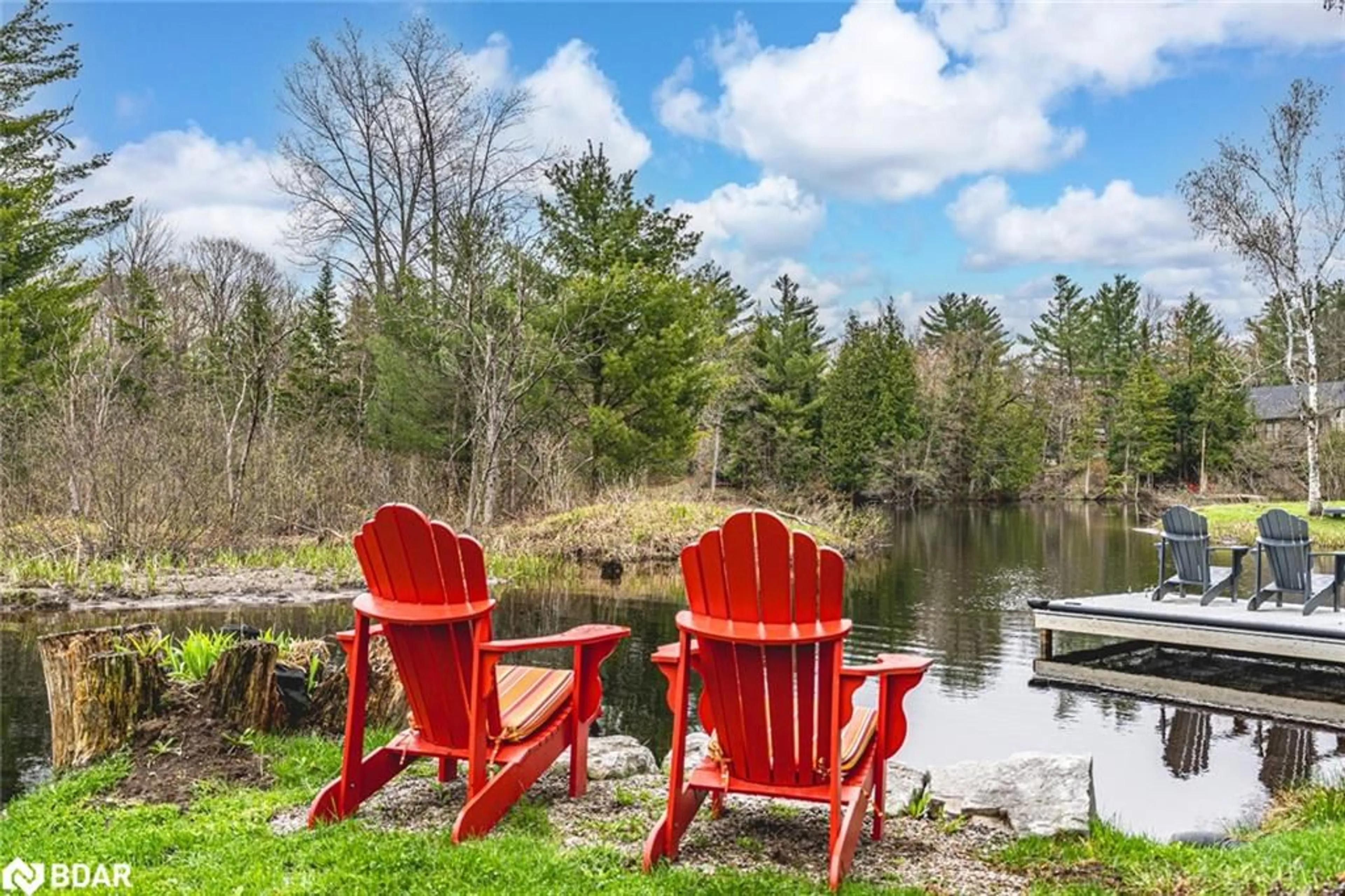 Patio, water/lake/river/ocean view for 7952 Park Lane Crescent, Ramara Ontario L0K 2B0