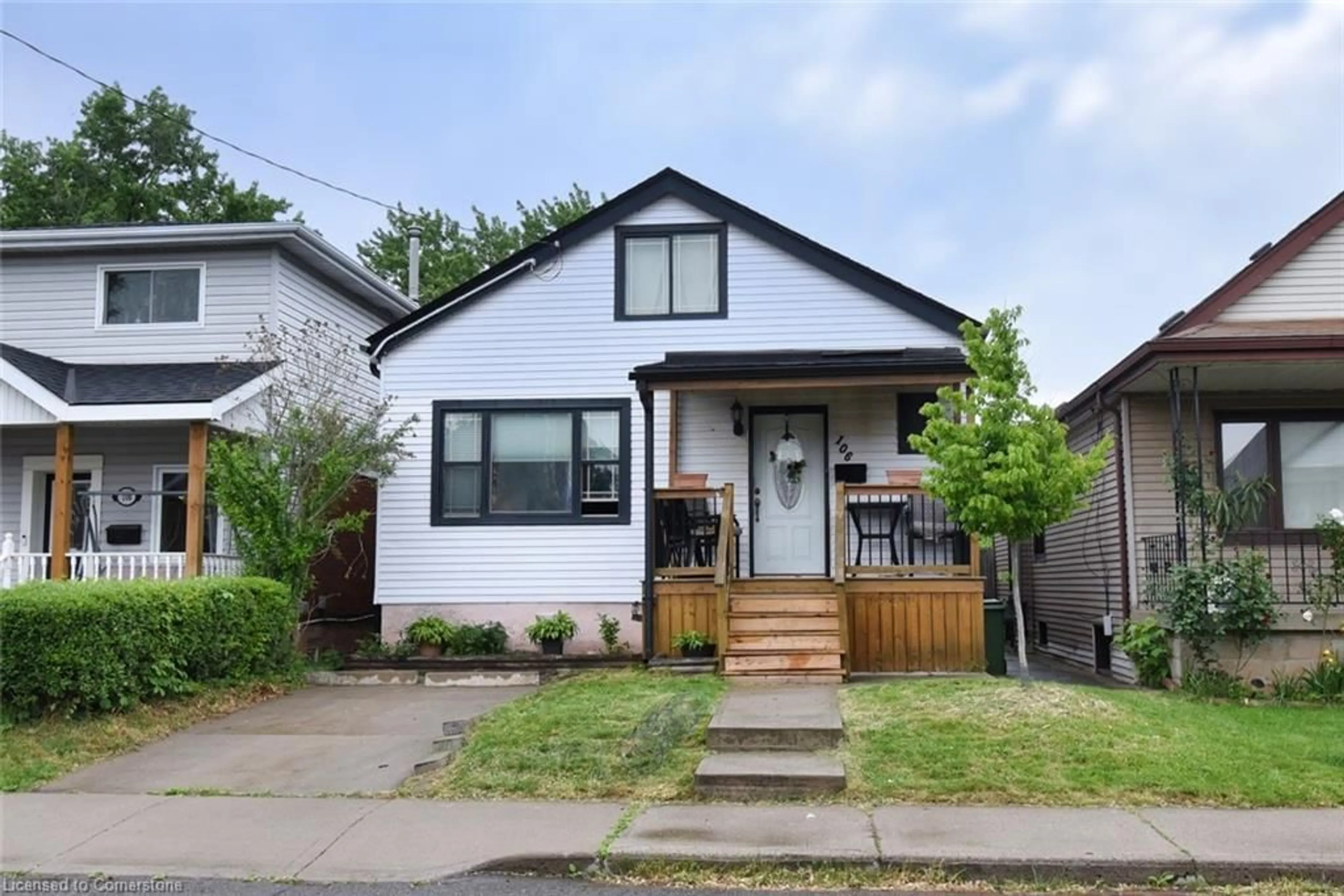Home with vinyl exterior material, street for 106 Ivon Ave, Hamilton Ontario L8H 5S6