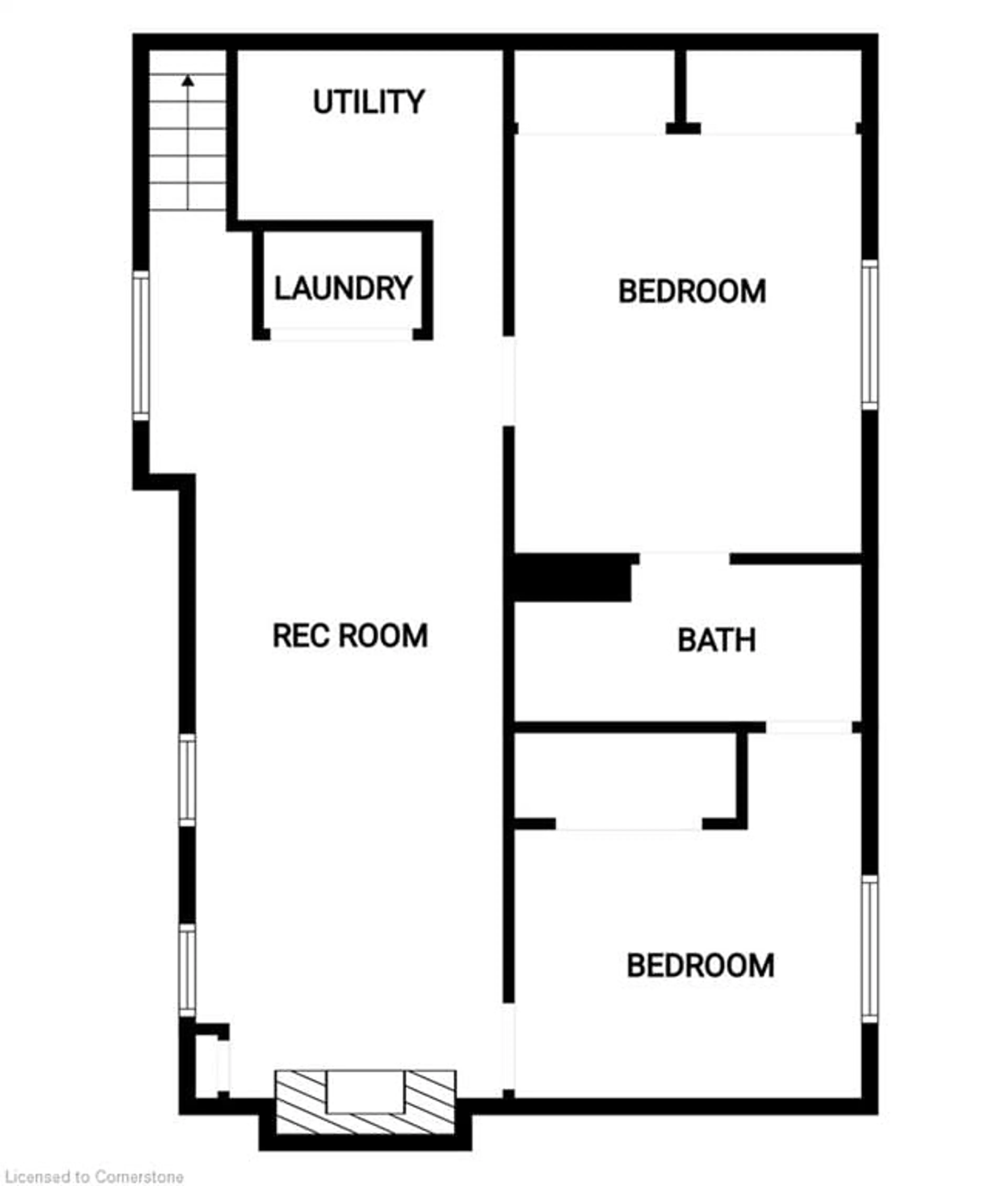 Floor plan for 106 Ivon Ave, Hamilton Ontario L8H 5S6