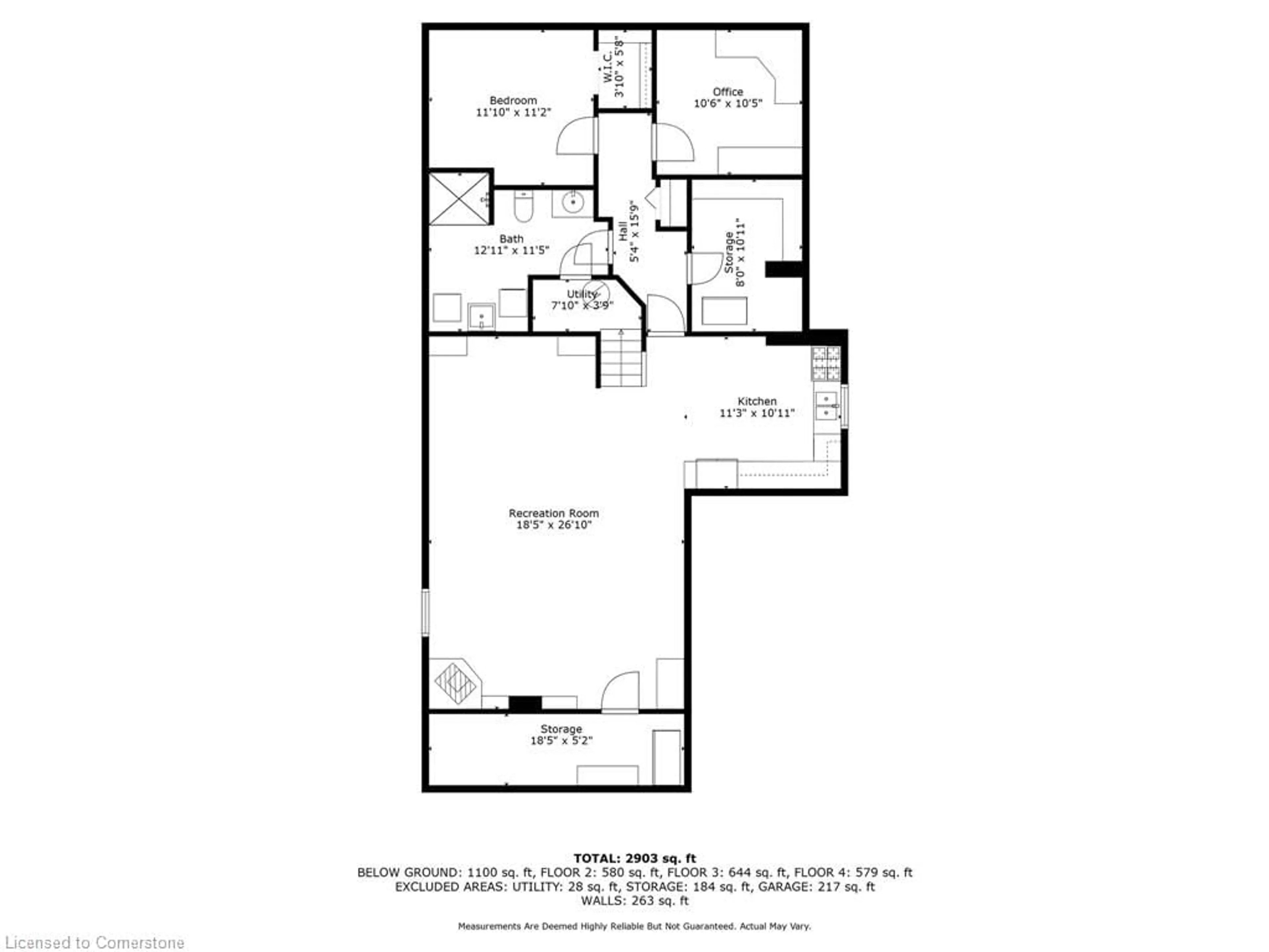 Floor plan for 182 Solomon Cres, Hamilton Ontario L8W 2G7
