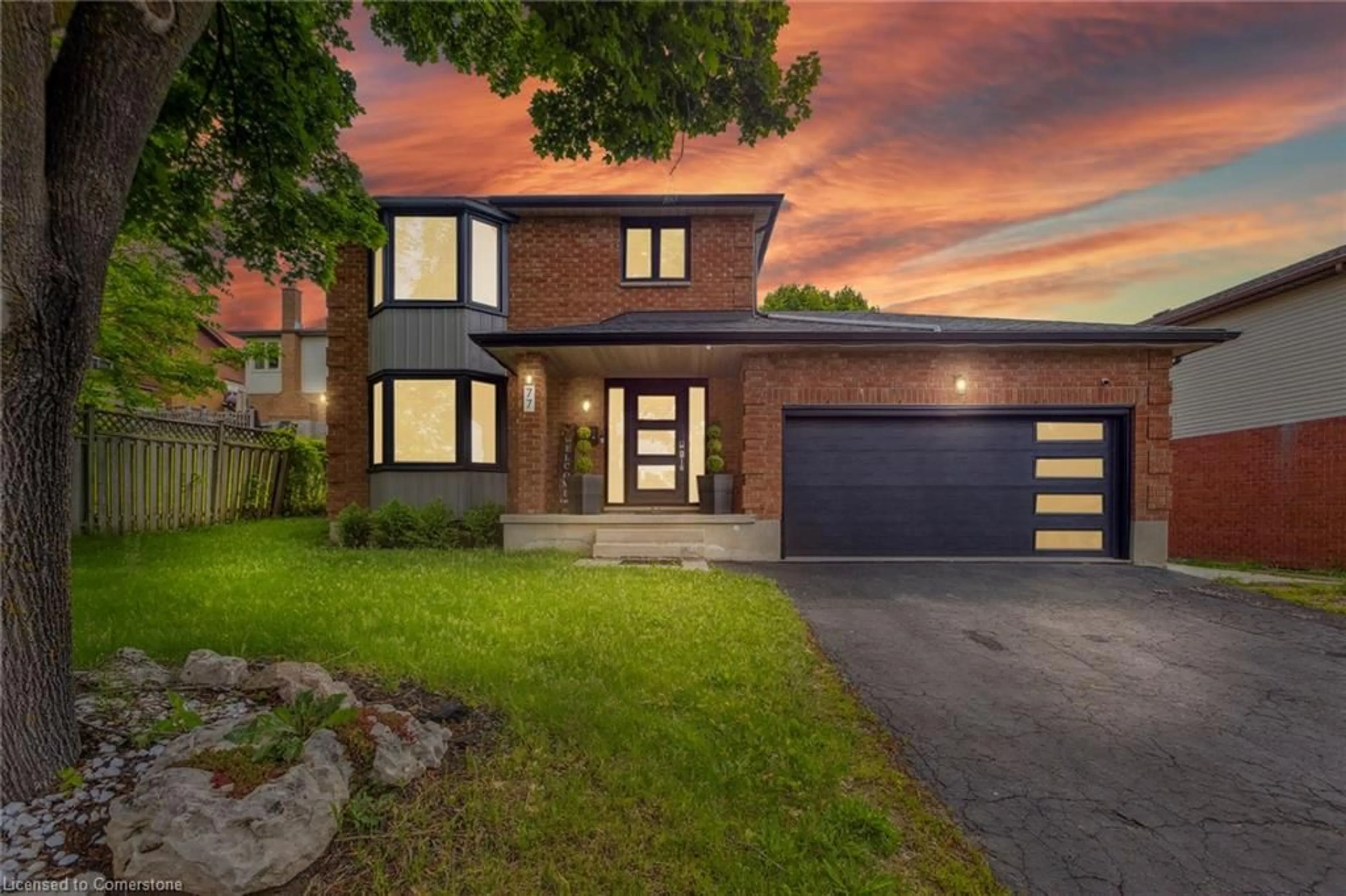 Home with brick exterior material, street for 77 Imperial Rd, Guelph Ontario N1H 8A1
