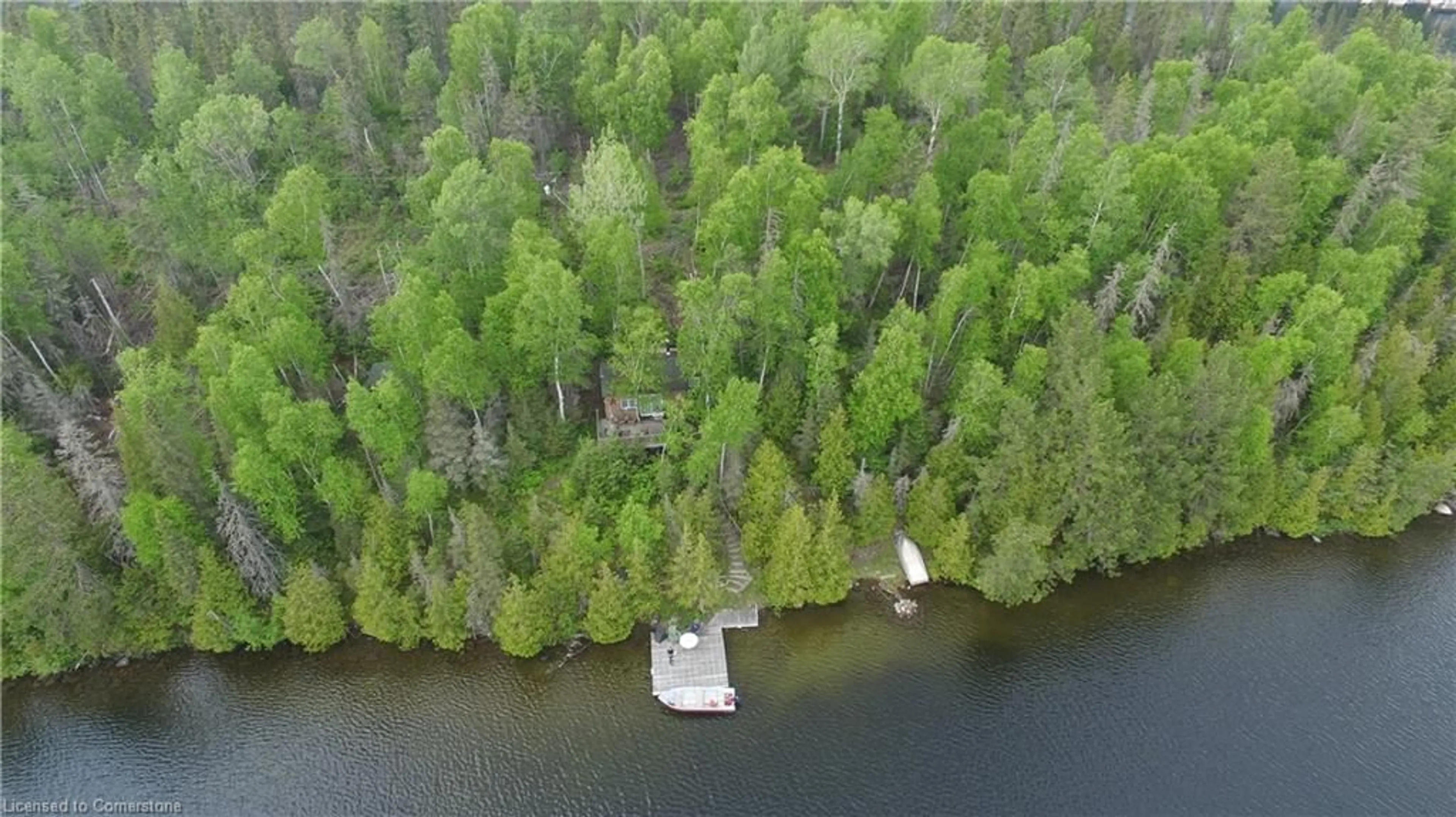 A pic from outside/outdoor area/front of a property/back of a property/a pic from drone, water/lake/river/ocean view for 68 Lake Temagami Island 30 Island, Temagami Ontario P0H 2H0