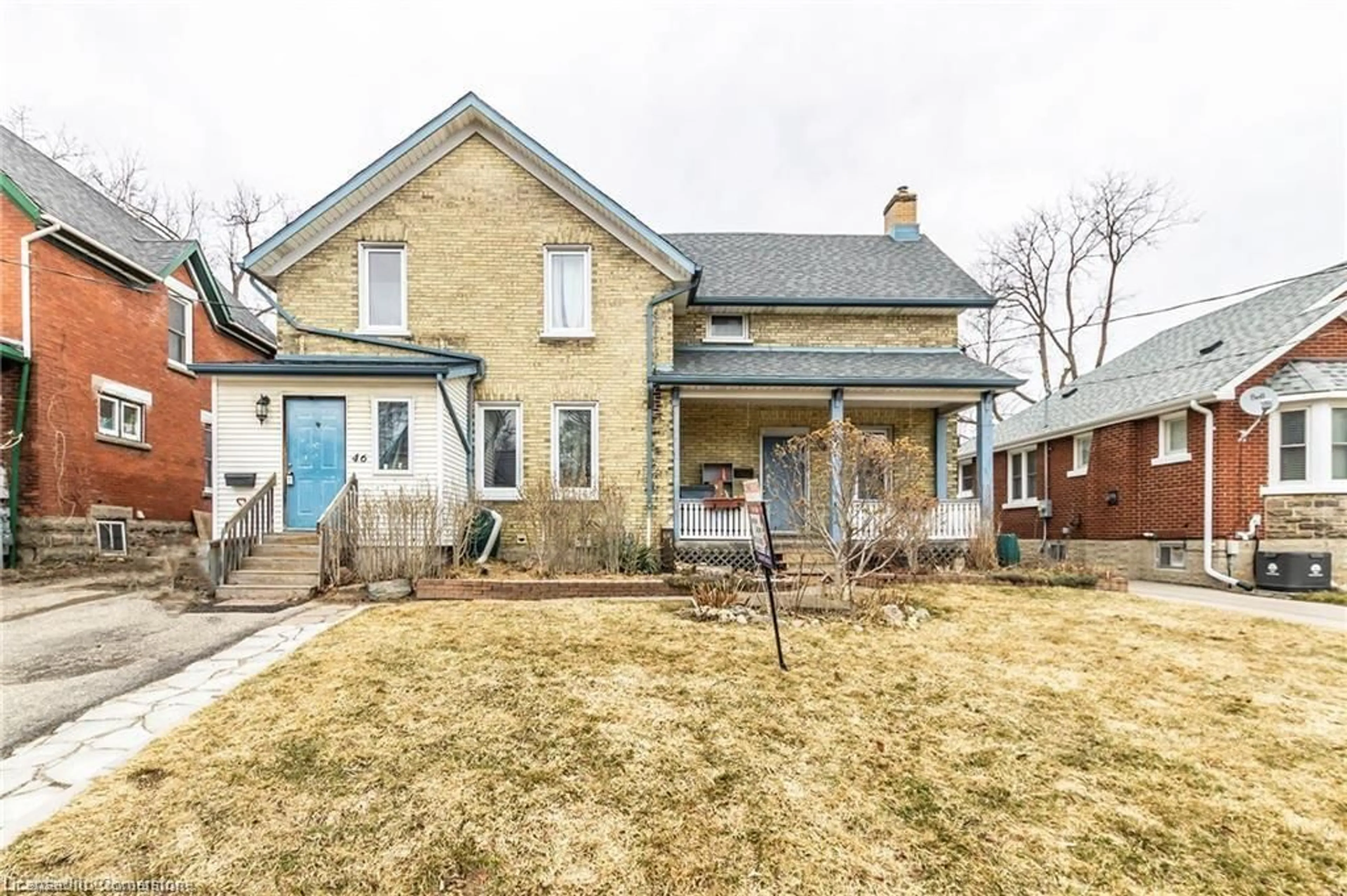 Home with brick exterior material, street for 46 Shanley St, Kitchener Ontario N2H 5N9