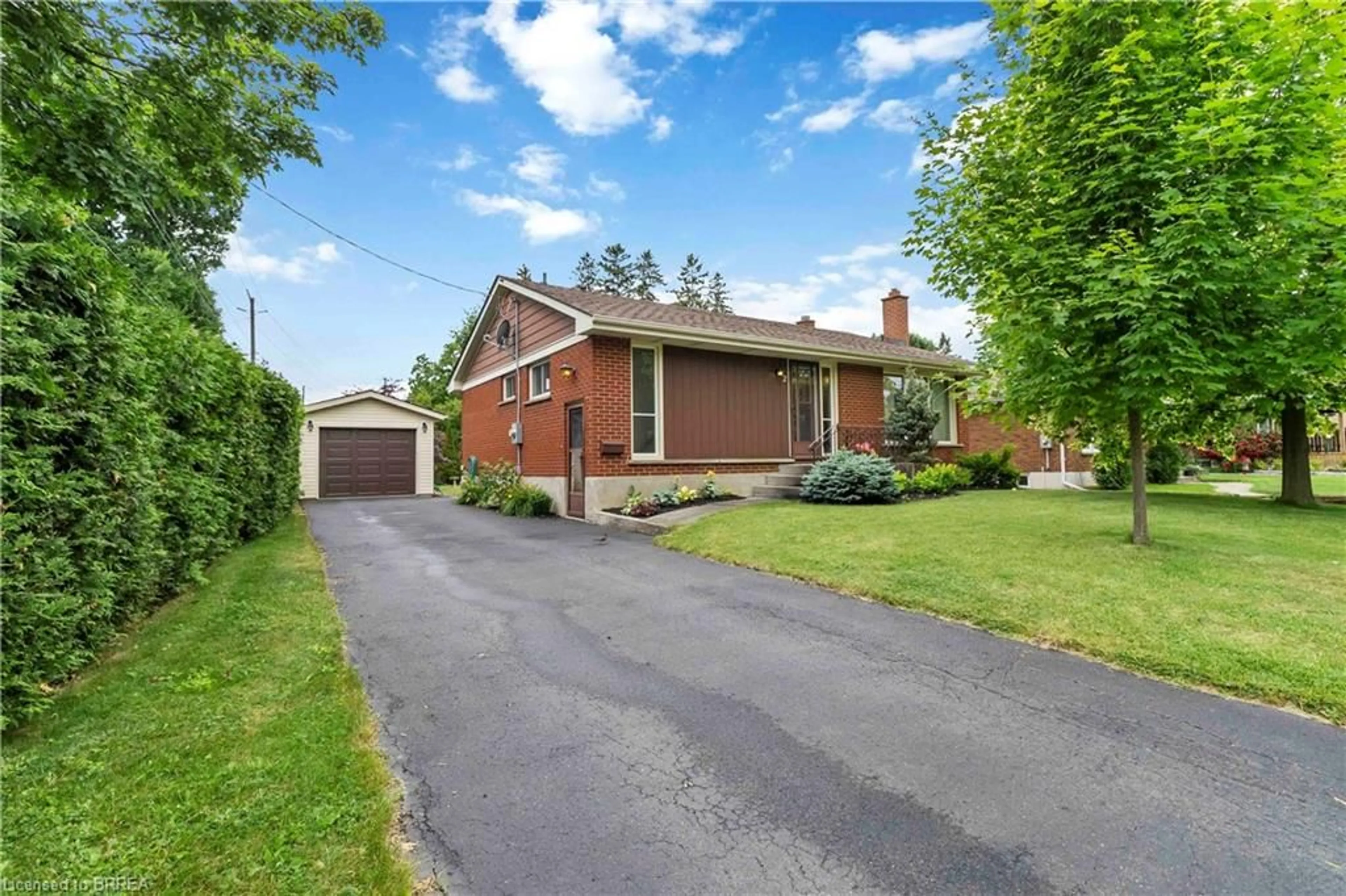 Home with brick exterior material, street for 2 Barbara St, Brantford Ontario N3R 5M8
