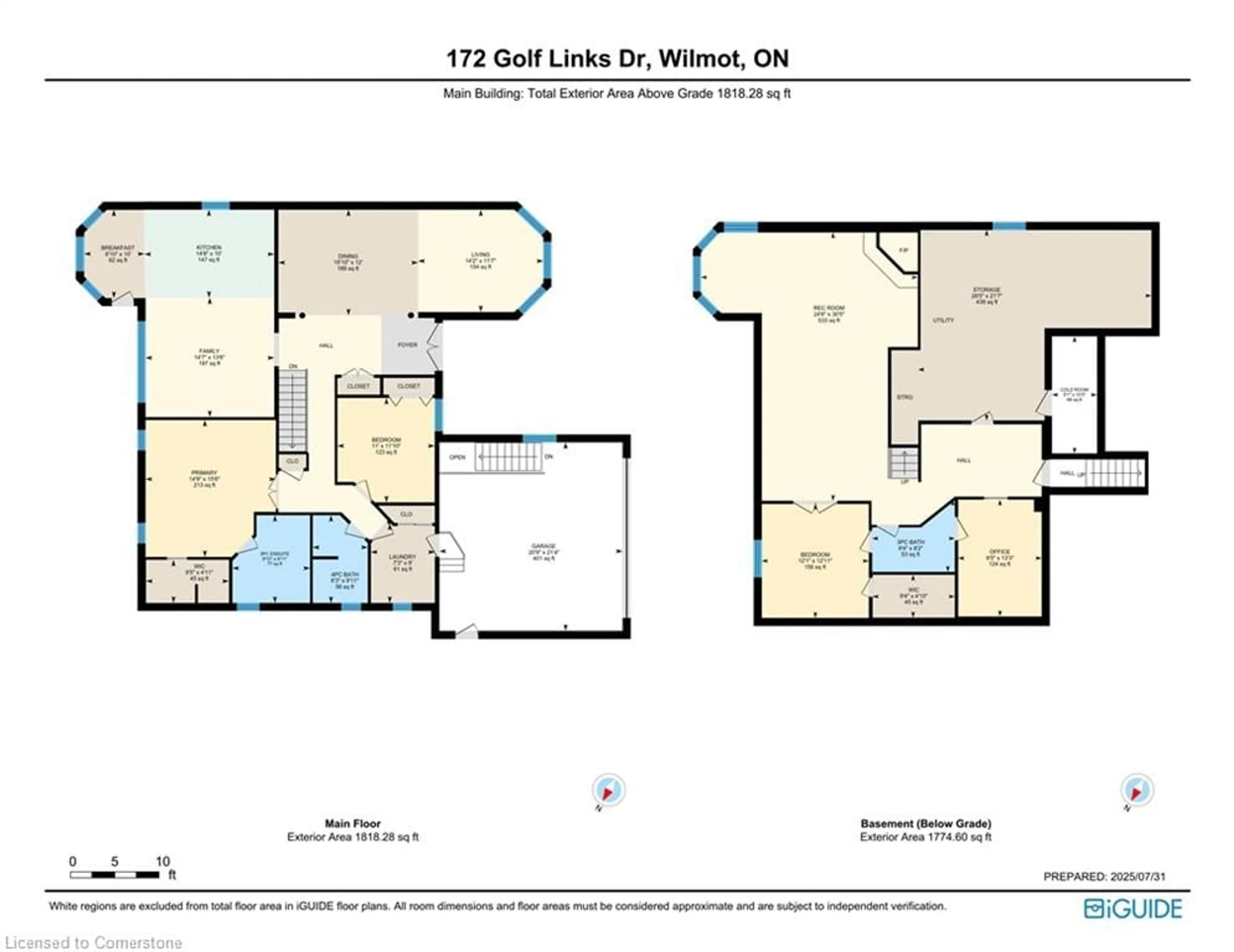 Floor plan for 172 Golf Links Dr #151, Baden Ontario N3A 3P1
